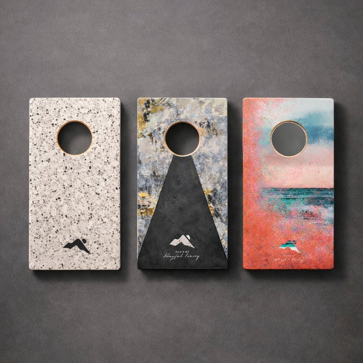 1ft x 2ft Graphic Travel Cornhole Set | Modern Play Collection - Graffiti Beach EGCH12P-69-WB | American Cornhole Association