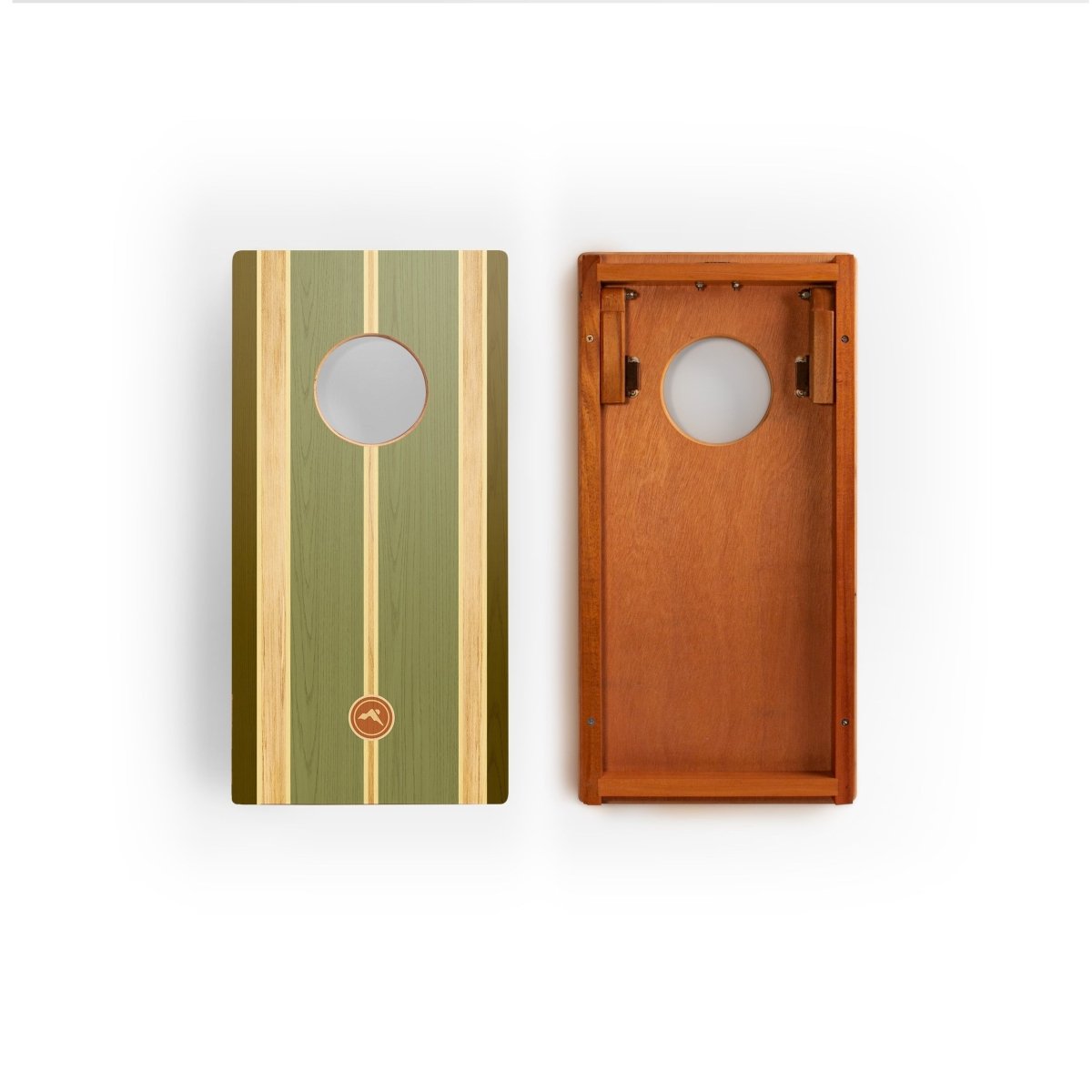 1ft x 2ft Graphic Wood Travel Cornhole Set | Coastal Surf Beach Collection - Ocean Reef | Elakai x ACA Collab