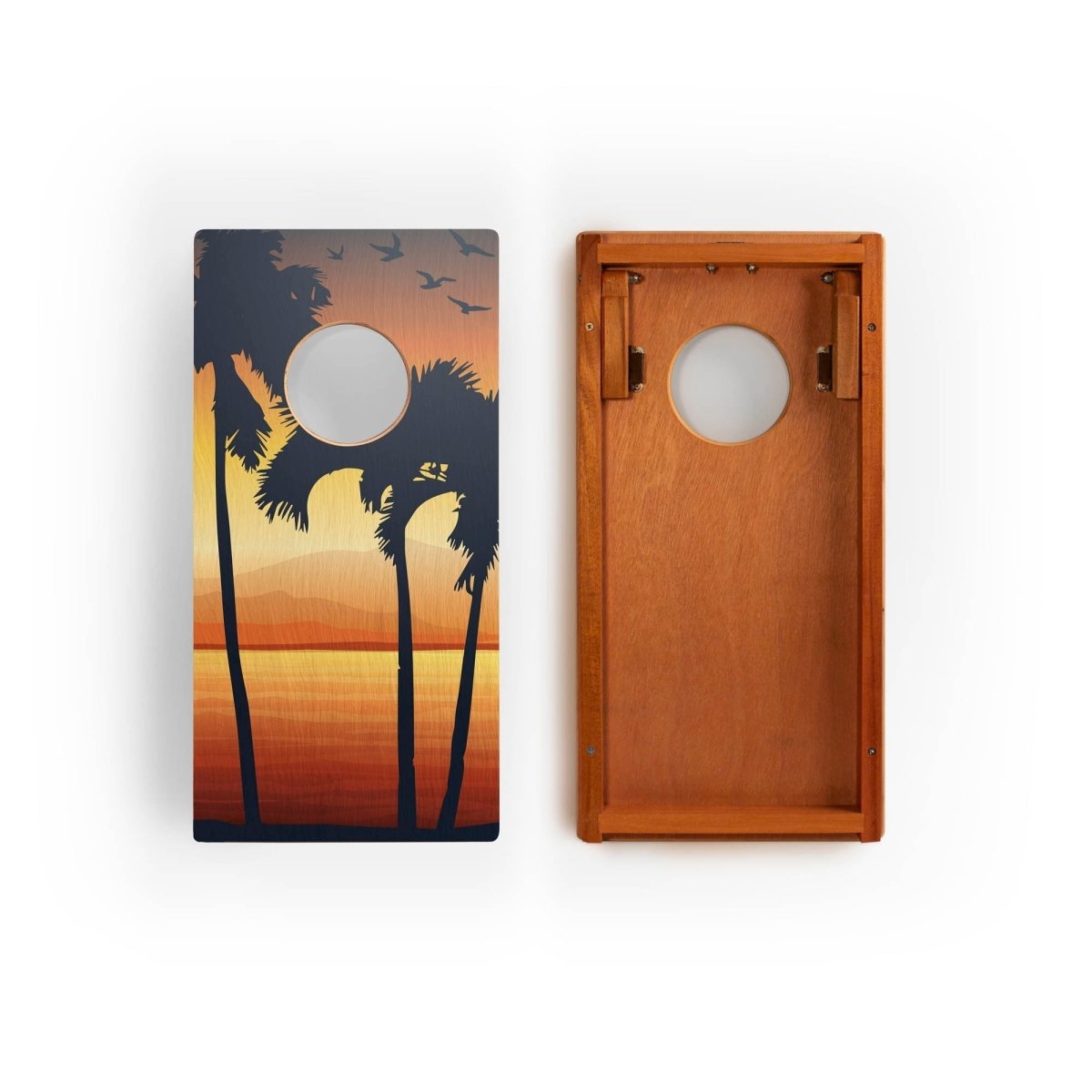 1ft x 2ft Graphic Wood Travel Cornhole Set | National Parks Inspired Collection - Virgin Islands EGCH12P-25-WB | American Cornhole Association