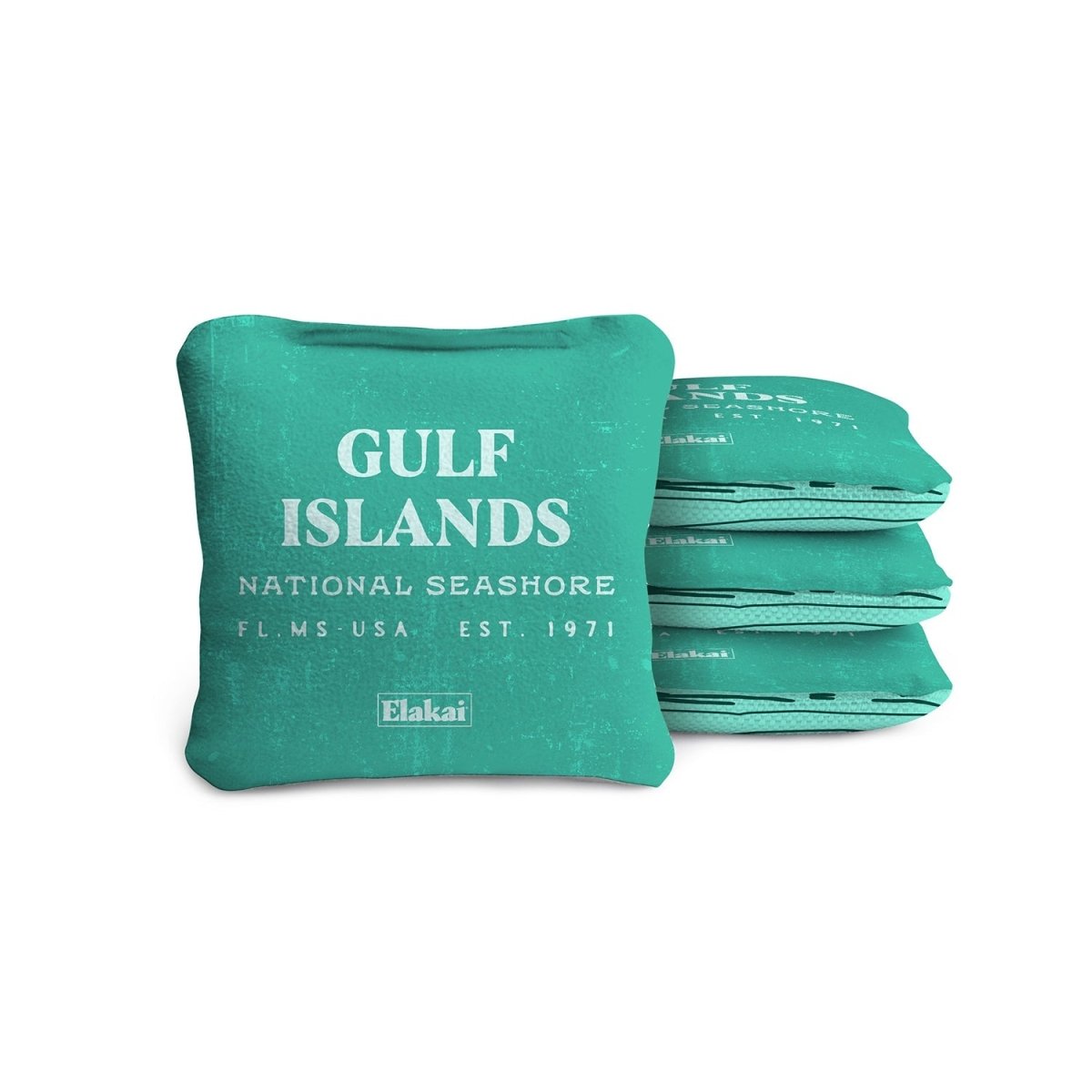 1ft x 2ft Gulf Islands Shore Compact Travel Cornhole Board Set, - American Cornhole Association