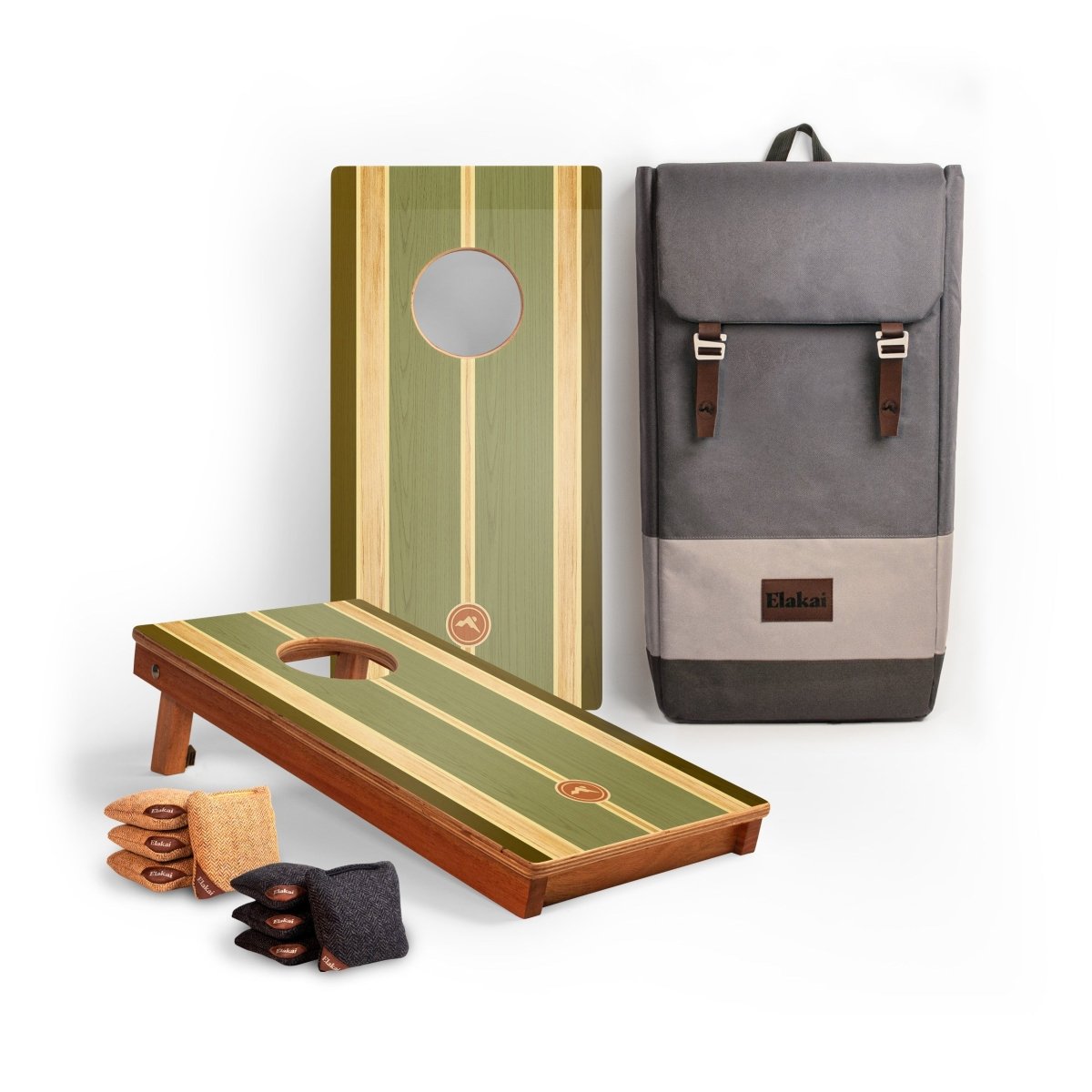 1ft x 2ft Ocean Reef Compact Travel Cornhole Board Set, - American Cornhole Association