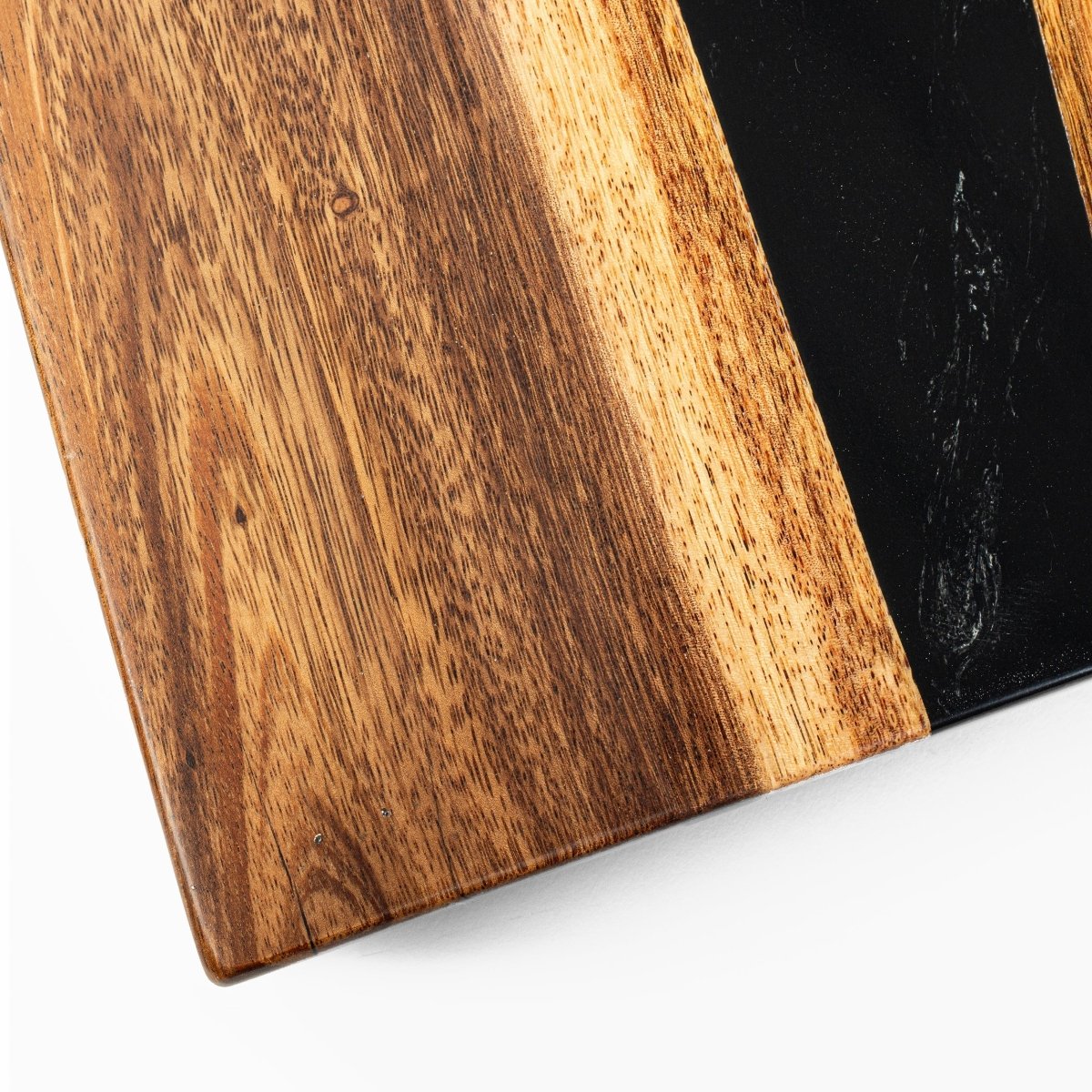 1ft x 2ft One of a Kind Black Epoxy Resin Wood Compact Travel Cornhole Board Set, - American Cornhole Association