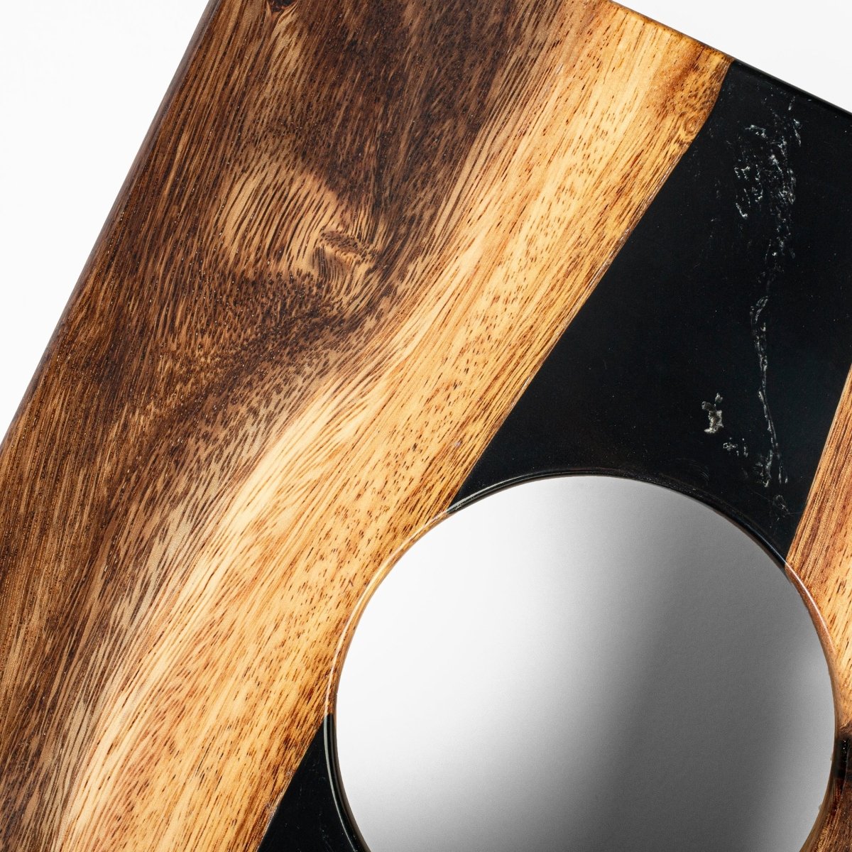 1ft x 2ft One of a Kind Black Epoxy Resin Wood Compact Travel Cornhole Board Set, - American Cornhole Association