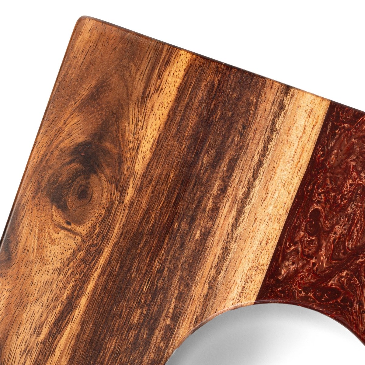 1ft x 2ft Resin & Wood Travel Cornhole Set | Live Edge River Collection - Bronze EGCH12RLE-12-WB | American Cornhole Association