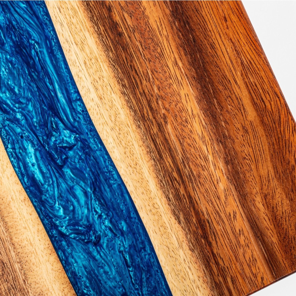 1ft x 2ft Resin & Wood Travel Cornhole Set | Live Edge River Collection - Bronze EGCH12RLE-12-WB | American Cornhole Association