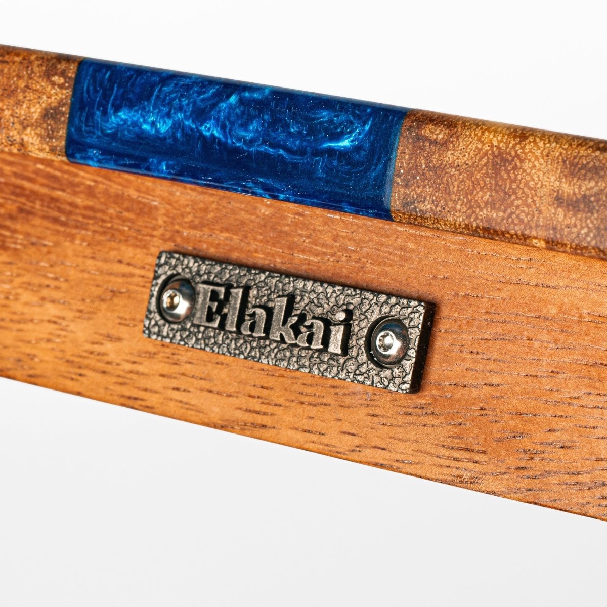 1ft x 2ft Resin & Wood Travel Cornhole Set | Live Edge River Collection - Bronze EGCH12RLE-12-WB | American Cornhole Association