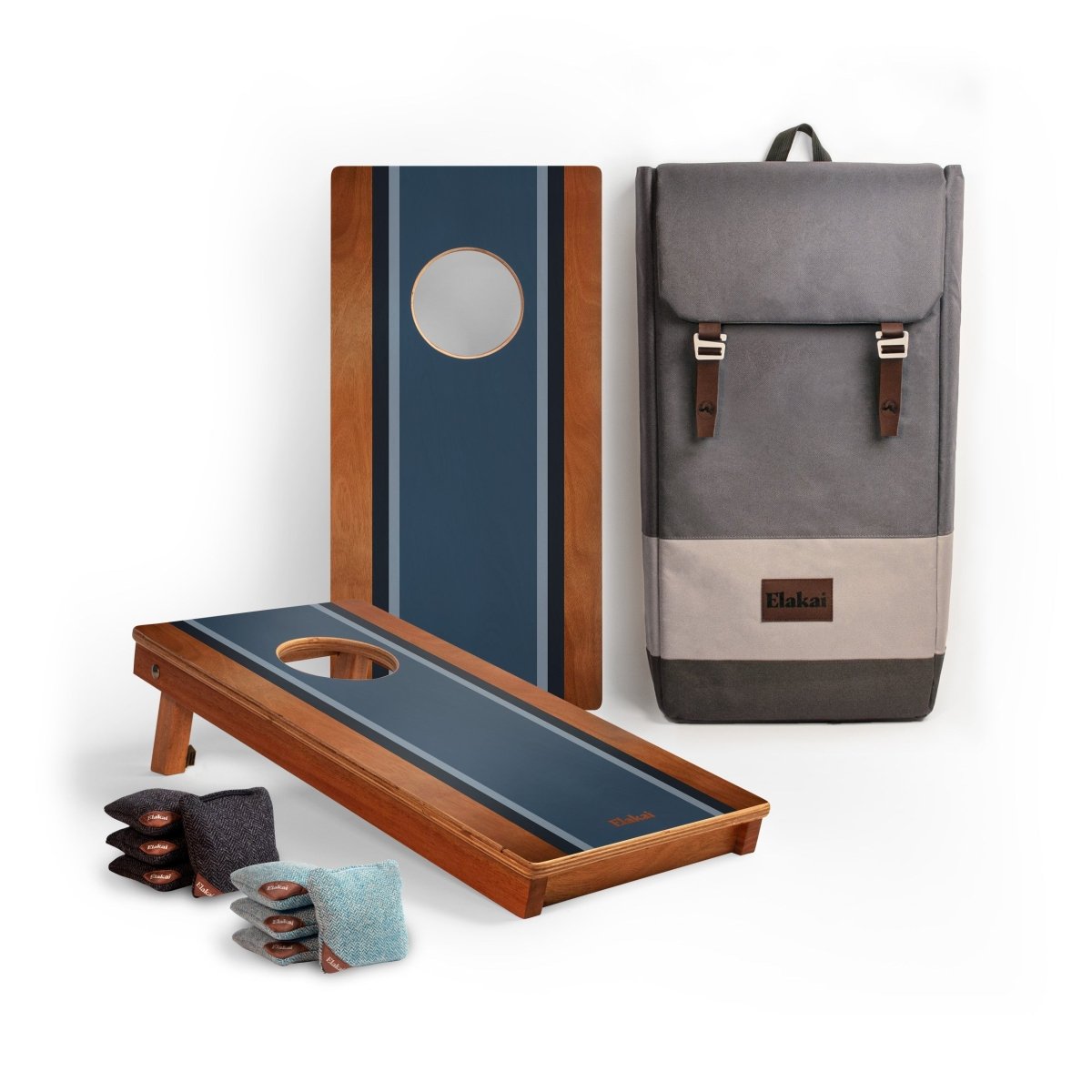 1ft x 2ft Skipper Surf Compact Travel Cornhole Board Set, - American Cornhole Association