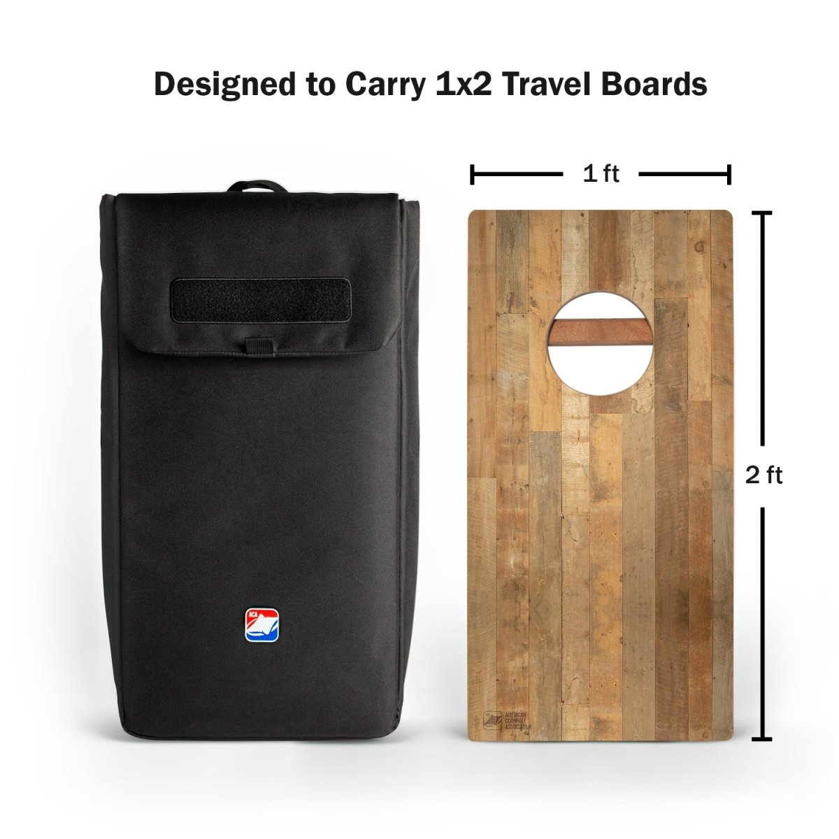 1x2 Cornhole Boards Carry Backpack, - American Cornhole Association