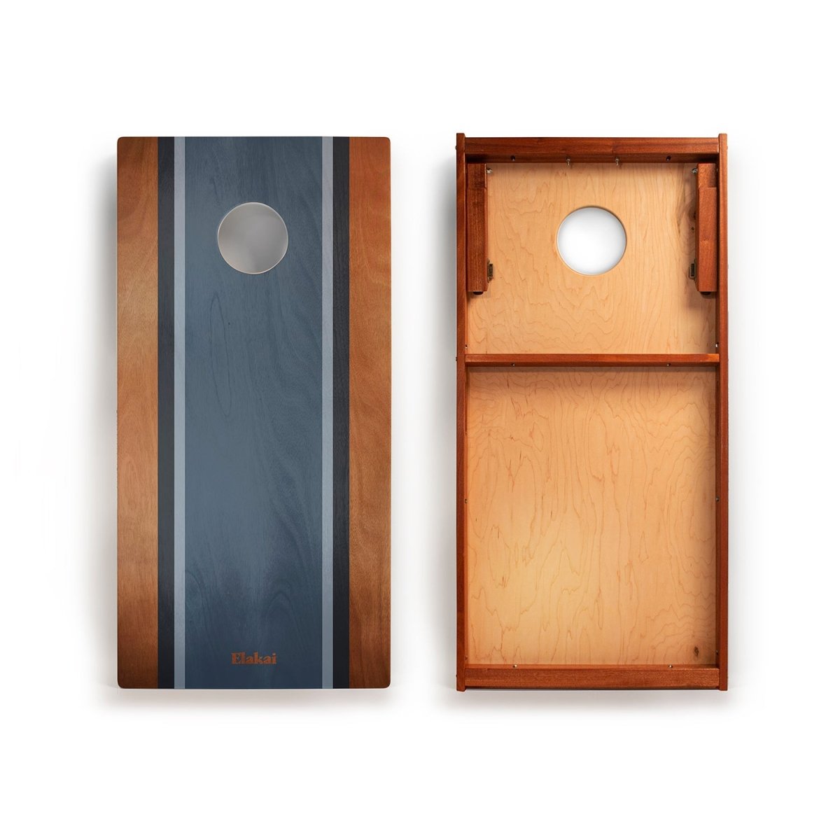 2ft x 4ft Graphic Wood Classic Cornhole Set | Classic Beach Stripes Collection - Skipper EGCH24P-55 | American Cornhole Association