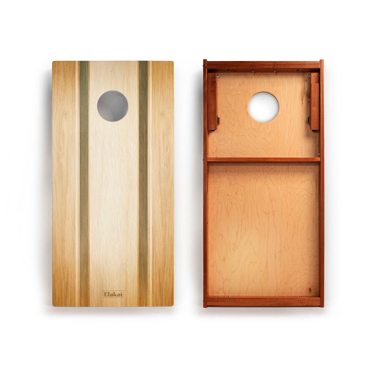 2ft x 4ft Graphic Wood Classic Cornhole Set | Coastal Surf Beach Collection - Tomson Stripes EGCH24P-60 | American Cornhole Association
