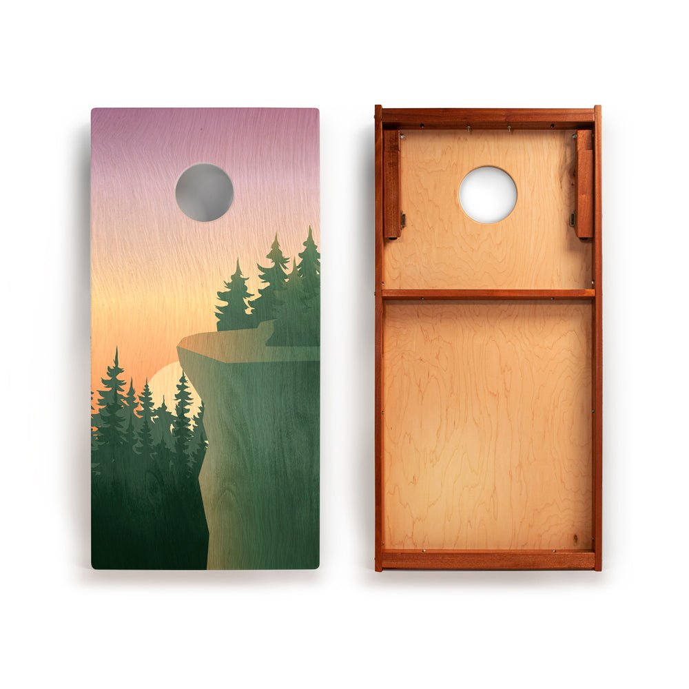 2ft x 4ft Graphic Wood Classic Cornhole Set | National Parks Inspired Collection - Cliff View EGCH24P-12 | American Cornhole Association