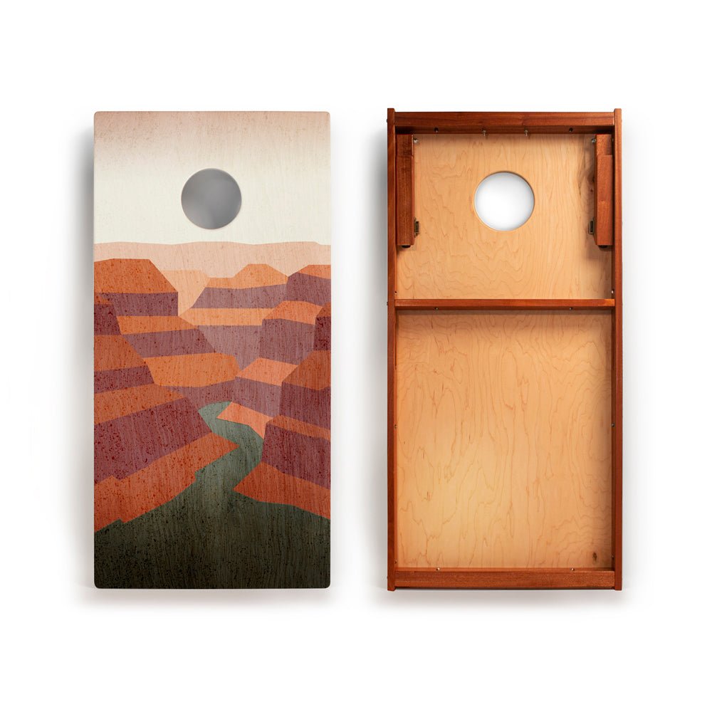 2ft x 4ft Graphic Wood Classic Cornhole Set | National Parks Inspired Collection - Grand Canyon EGCH24P-08 | American Cornhole Association