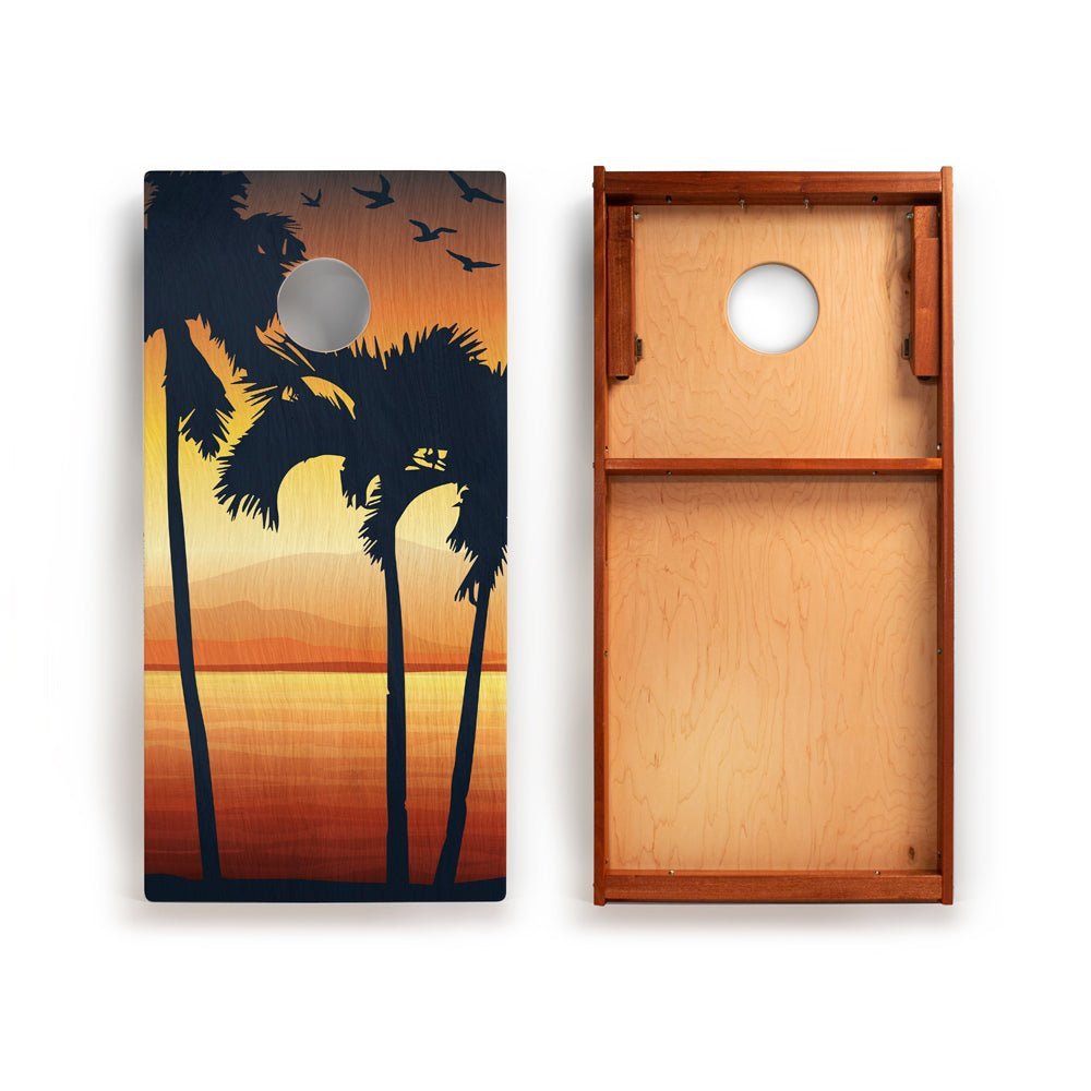 2ft x 4ft Graphic Wood Classic Cornhole Set | National Parks Inspired Collection - Virgin Islands EGCH24P-25 | American Cornhole Association