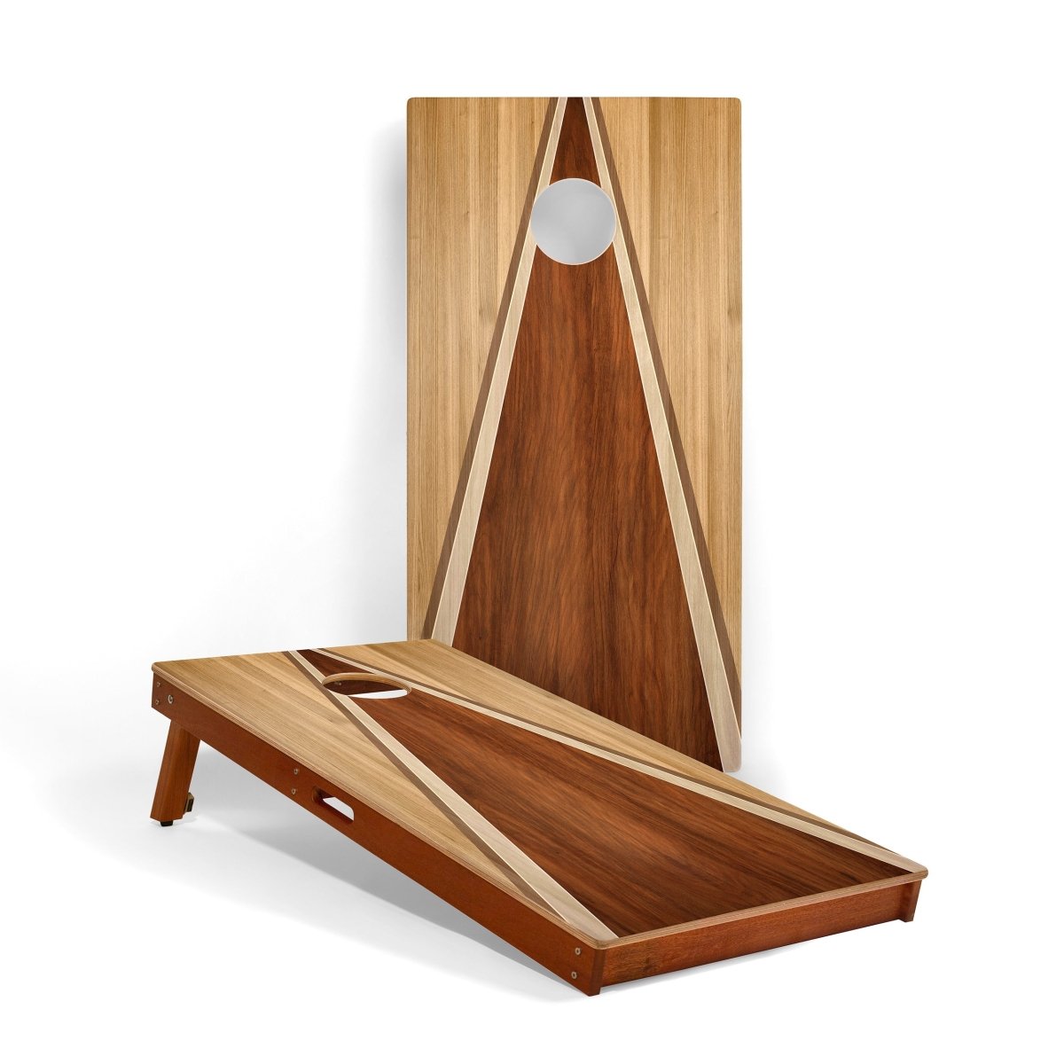 2x4 Classic Wood Triangle Cornhole Boards, - American Cornhole Association
