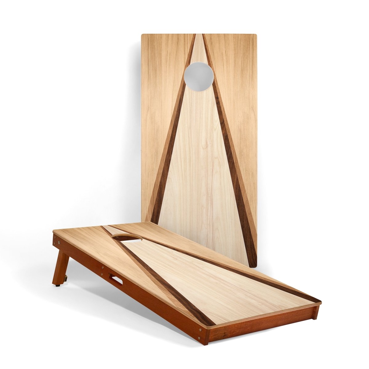 2x4 Retro Wood Triangle Cornhole Boards - American Cornhole Association