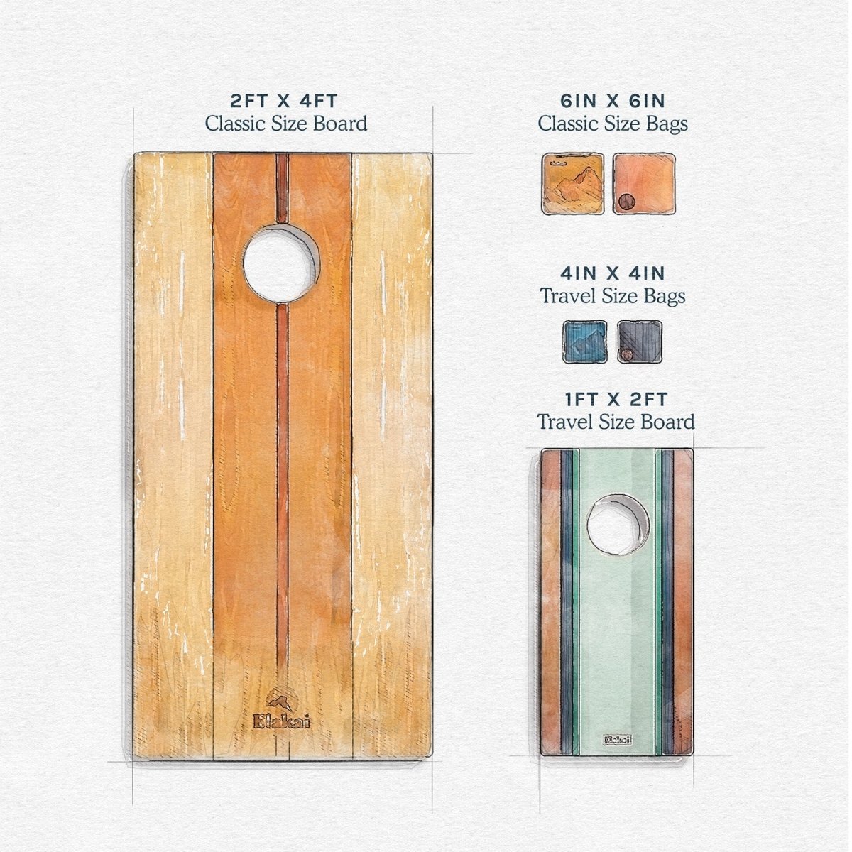 2x4 The Beach Epoxy Resin Cornhole Boards - EGCH24R-03 | American Cornhole Association