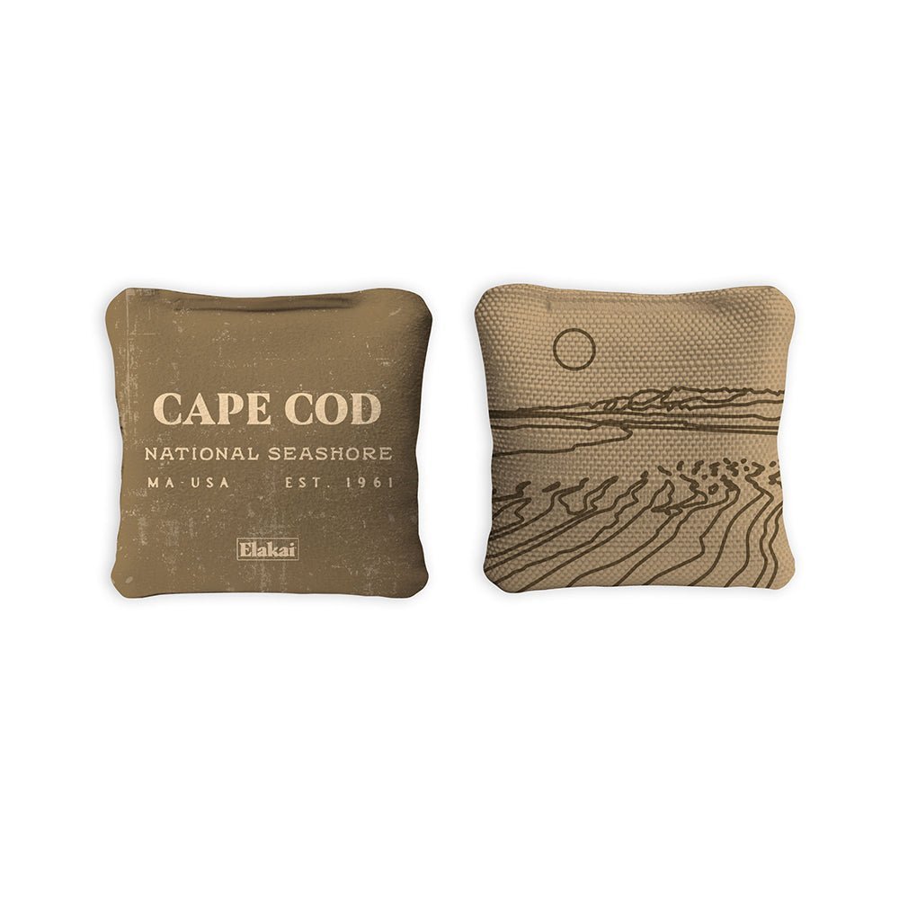 4 - in Travel Dual - Sided Cornhole Bags | National Parks Collection - Cape Cod Tan EGCB44TS-23 | American Cornhole Association