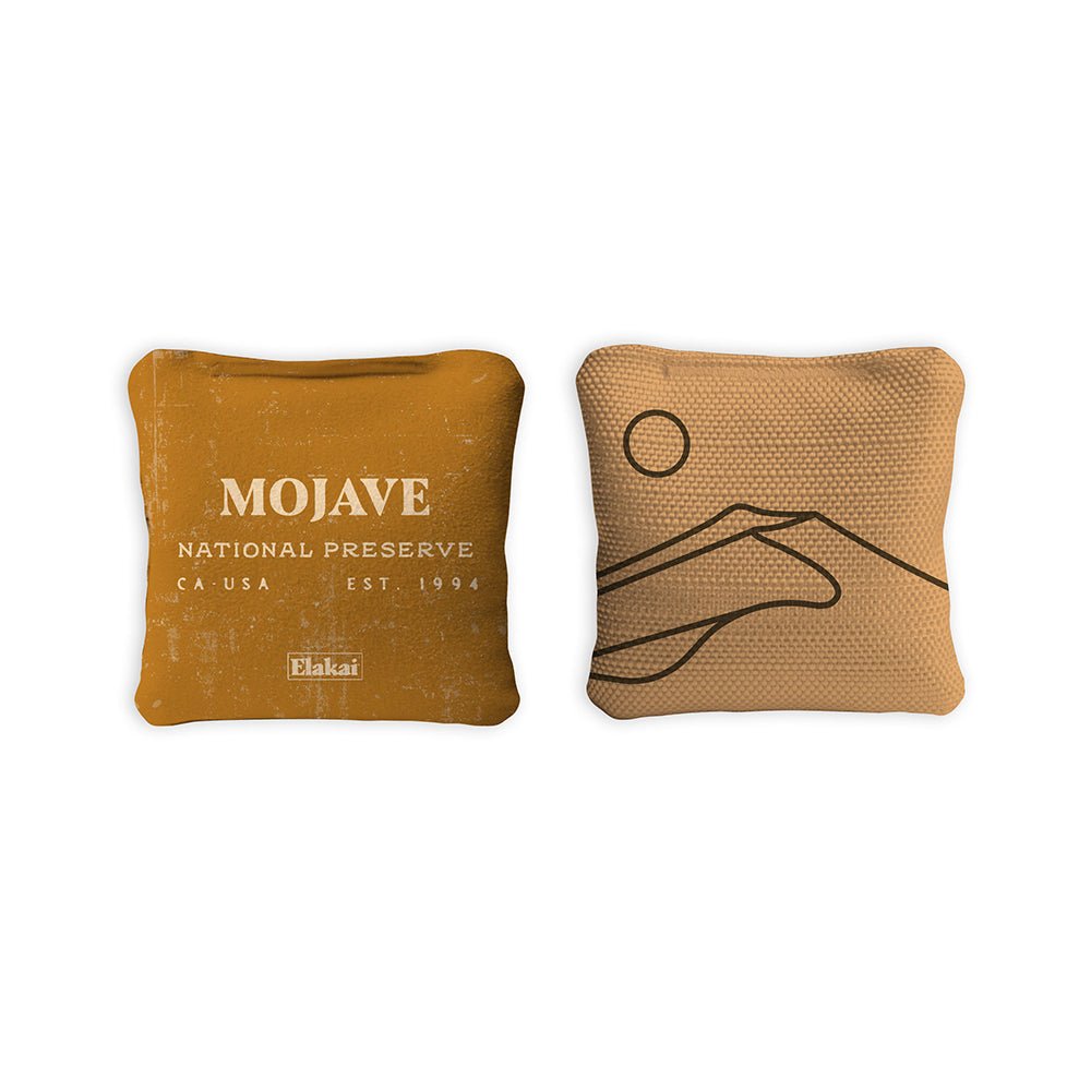 4 - in Travel Dual - Sided Cornhole Bags | National Parks Collection - Mojave Gold EGCB44TS-37 | American Cornhole Association