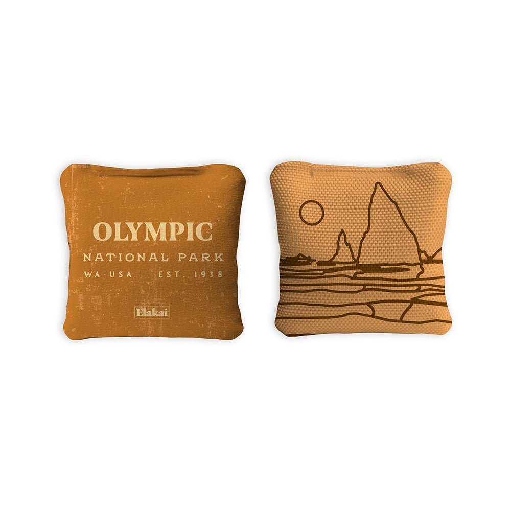 4 - in Travel Dual - Sided Cornhole Bags | National Parks Collection - Olympic Gold EGCB44TS-39 | American Cornhole Association