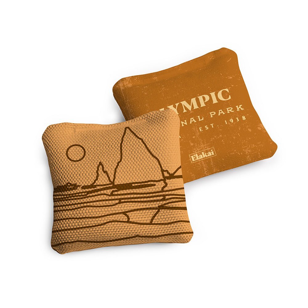 4 - in Travel Dual - Sided Cornhole Bags | National Parks Collection - Olympic Gold EGCB44TS-39 | American Cornhole Association