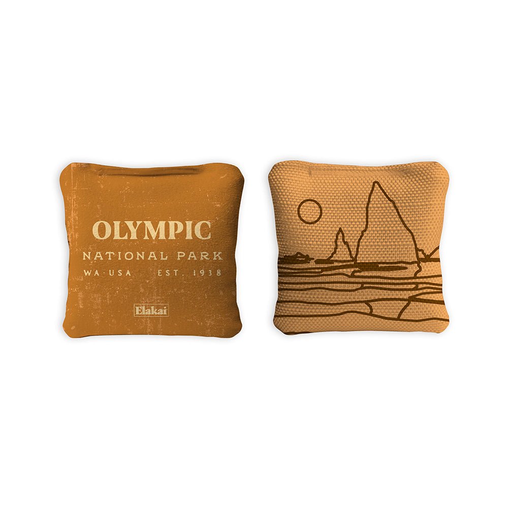 4 - in Travel Dual - Sided Cornhole Bags | National Parks Collection - Olympic Gold EGCB44TS-39 | American Cornhole Association