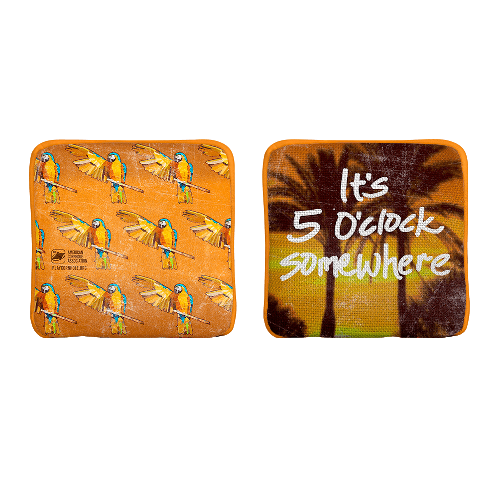 5 O'Clock Somewhere Limited Edition Synergy Edge Cornhole Bags | 07.24 Drop, - American Cornhole Association