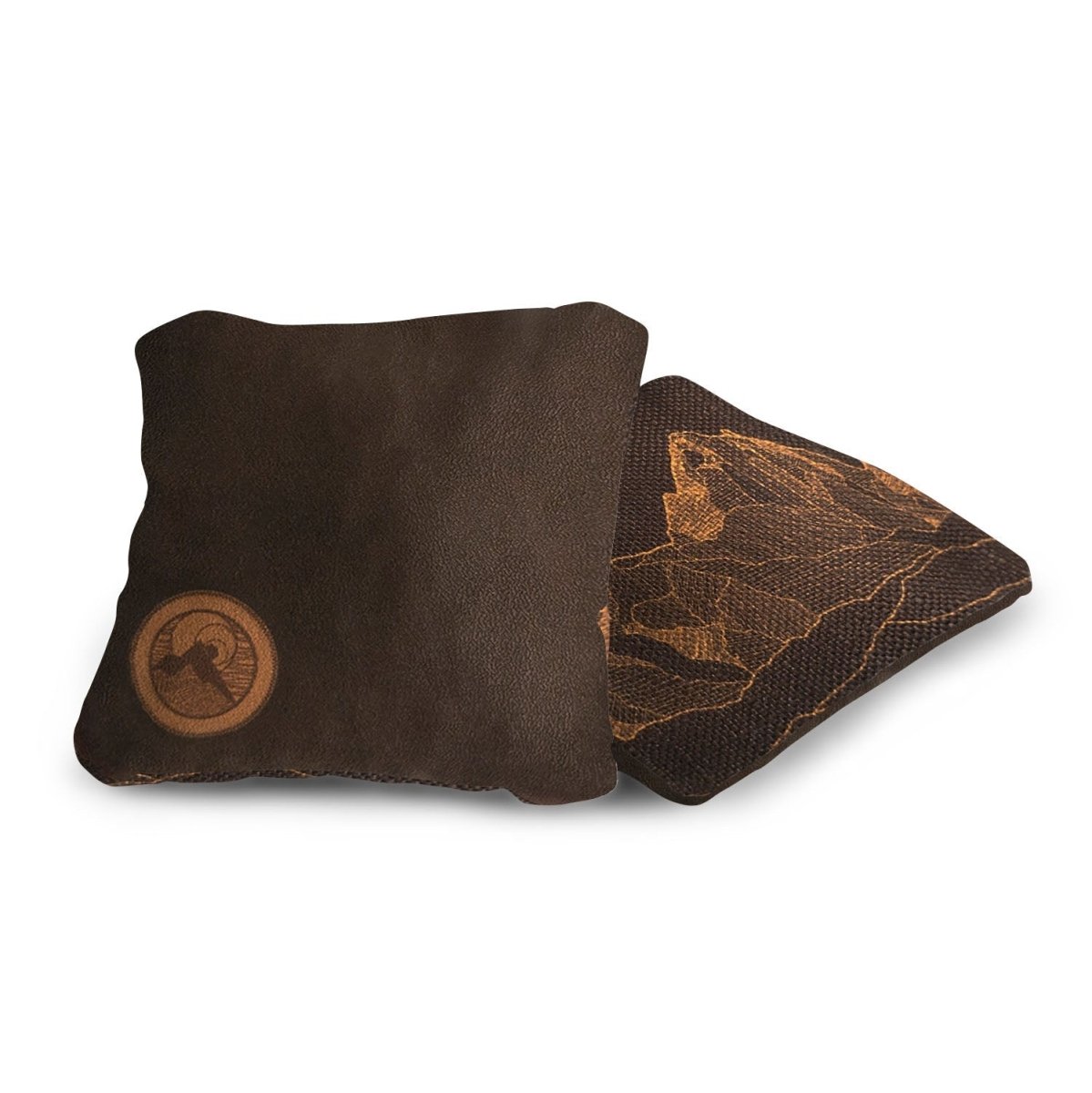 6 - in Dual - Sided Cornhole Bags | Mt. Elakai Design Collection - Brown Umber EGCB66TS-04 | American Cornhole Association