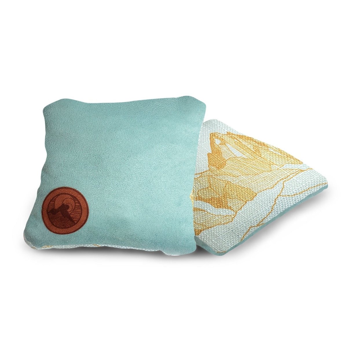 6 - in Dual - Sided Cornhole Bags | Mt. Elakai Design Collection - Light Blue Mineral EGCB66TS-05 | American Cornhole Association
