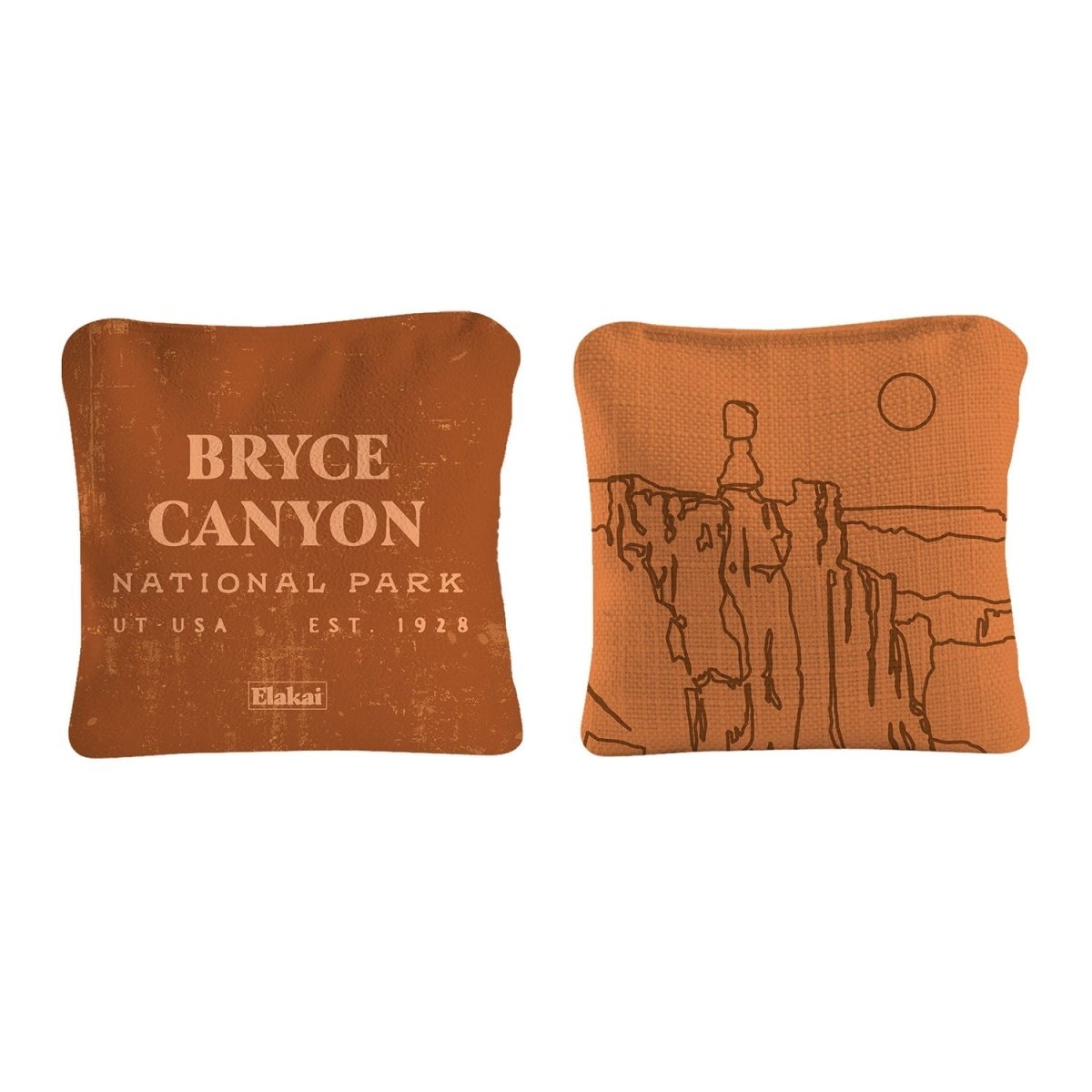 6 - in Dual - Sided Cornhole Bags | National Parks Collection - Bryce Canyon Burnt Orange EGCB66TS-21 | American Cornhole Association