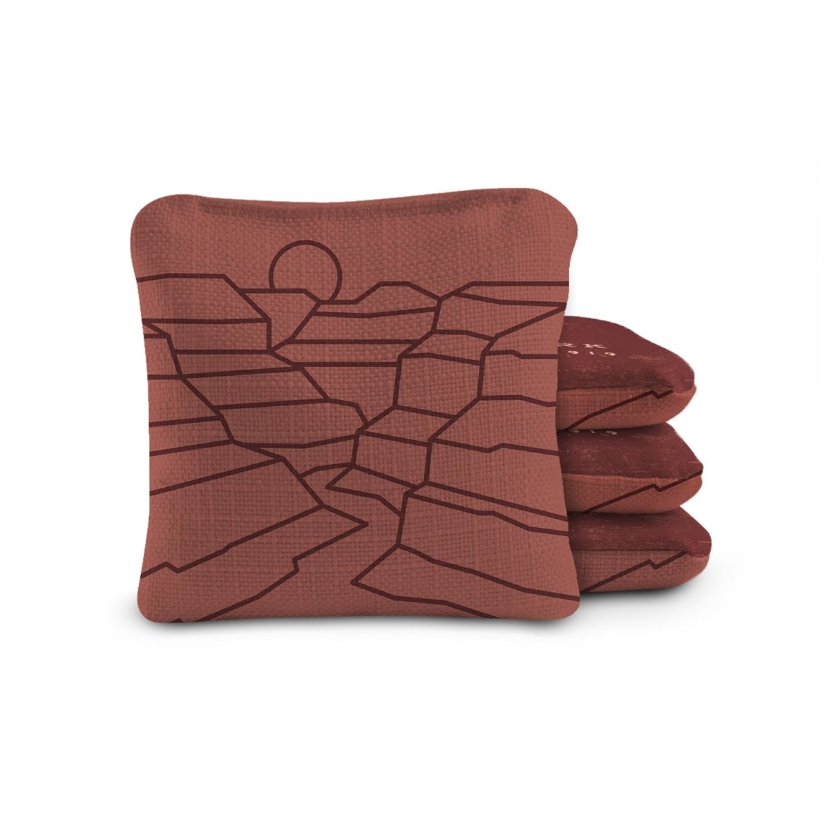 6 - in Dual - Sided Cornhole Bags | National Parks Collection - Grand Canyon Burgundy EGCB66TS-27 | American Cornhole Association
