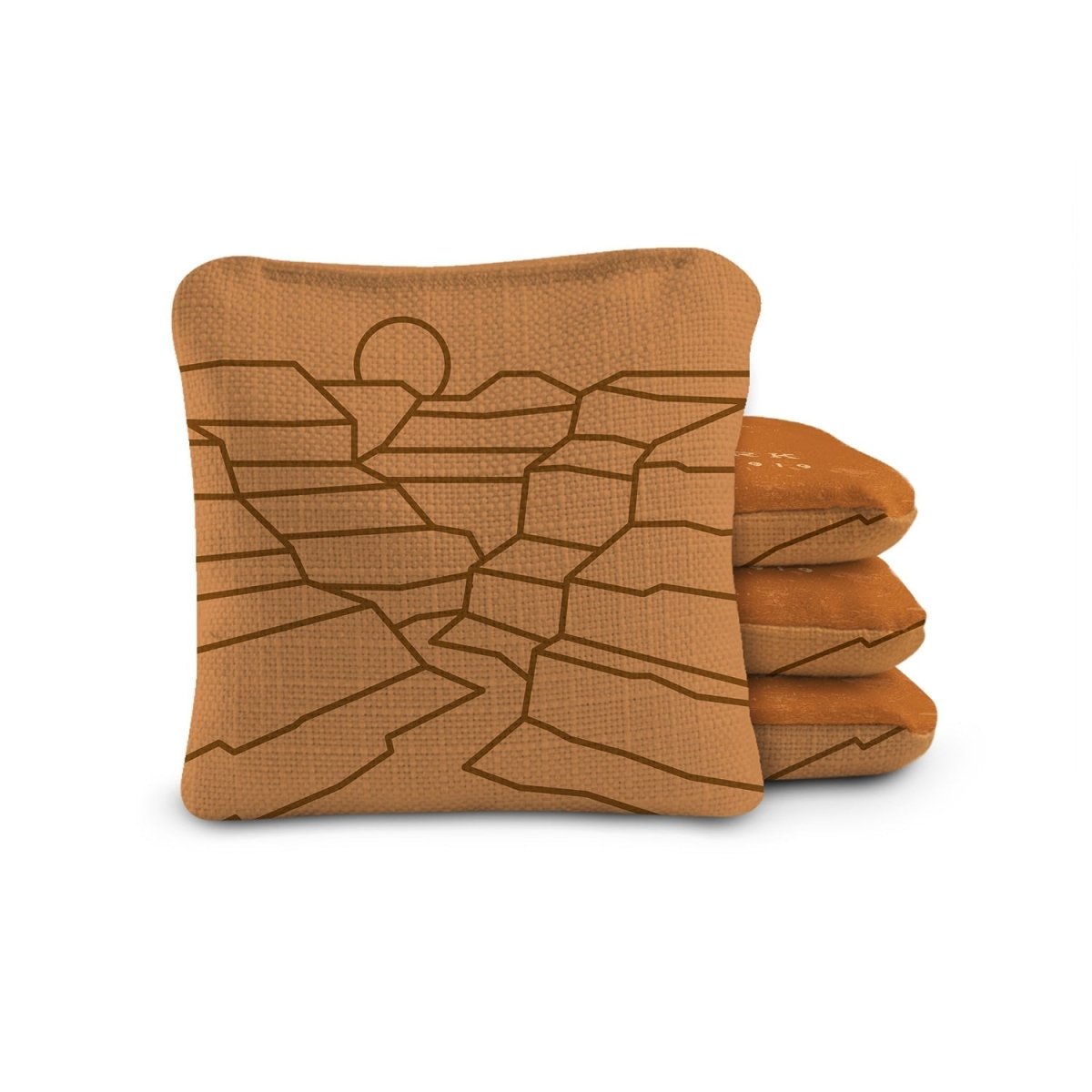 6 - in Dual - Sided Cornhole Bags | National Parks Collection - Grand Canyon Sienna EGCB66TS-26 | American Cornhole Association