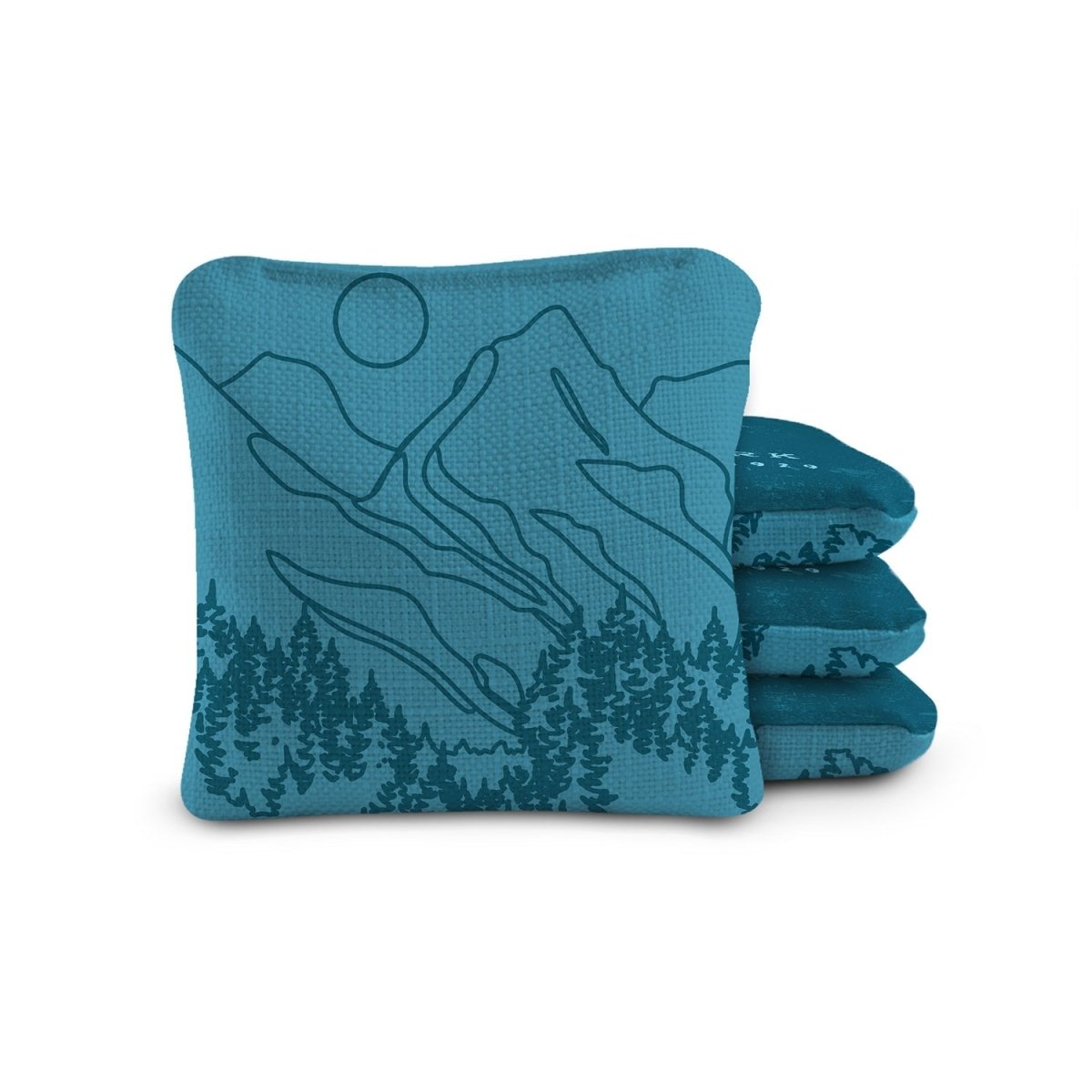 6 - in Dual - Sided Cornhole Bags | National Parks Collection - Grand Teton Teal EGCB66TS-29 | American Cornhole Association