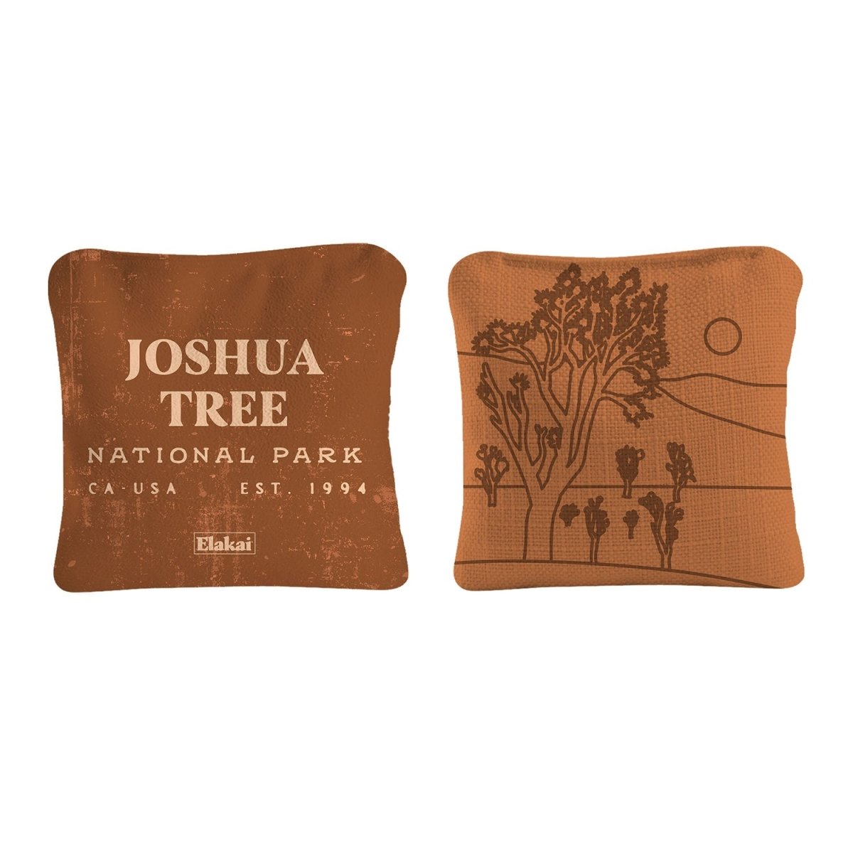 6 - in Dual - Sided Cornhole Bags | National Parks Collection - Joshua Tree Burnt Orange EGCB66TS-35 | American Cornhole Association