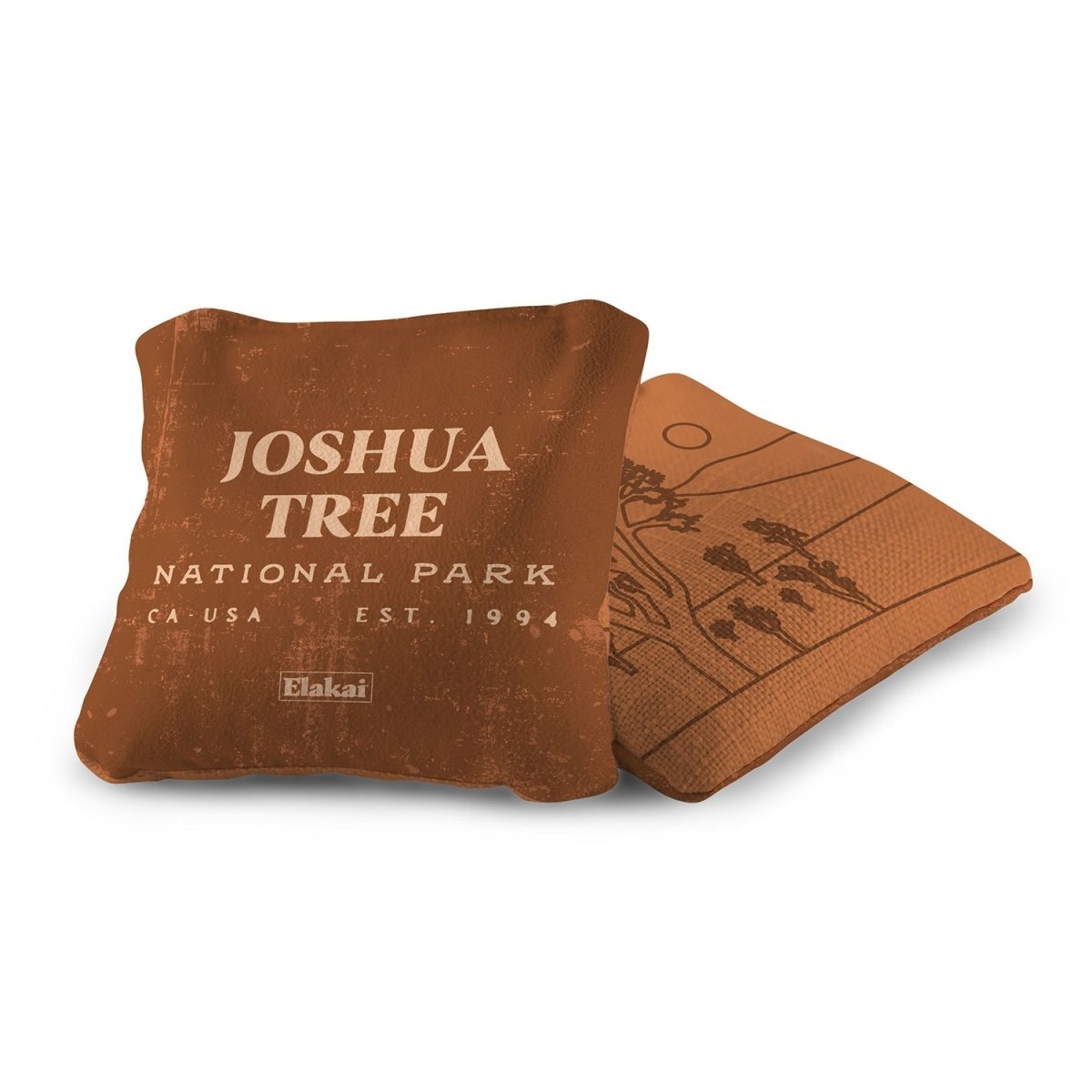 6 - in Dual - Sided Cornhole Bags | National Parks Collection - Joshua Tree Burnt Orange EGCB66TS-35 | American Cornhole Association