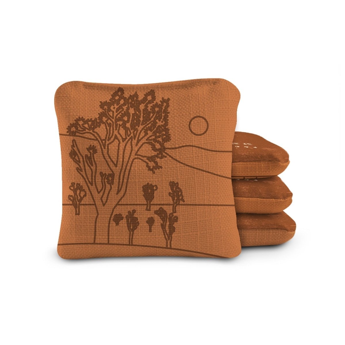 6 - in Dual - Sided Cornhole Bags | National Parks Collection - Joshua Tree Burnt Orange EGCB66TS-35 | American Cornhole Association