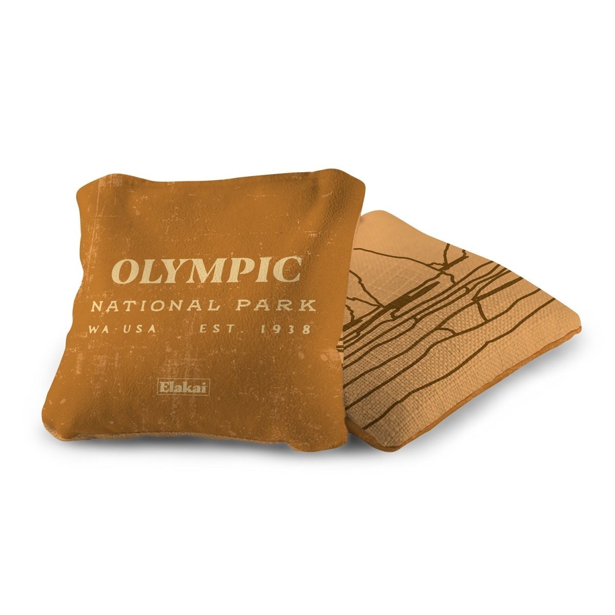 6 - in Dual - Sided Cornhole Bags | National Parks Collection - Olympic Gold EGCB66TS-39 | American Cornhole Association