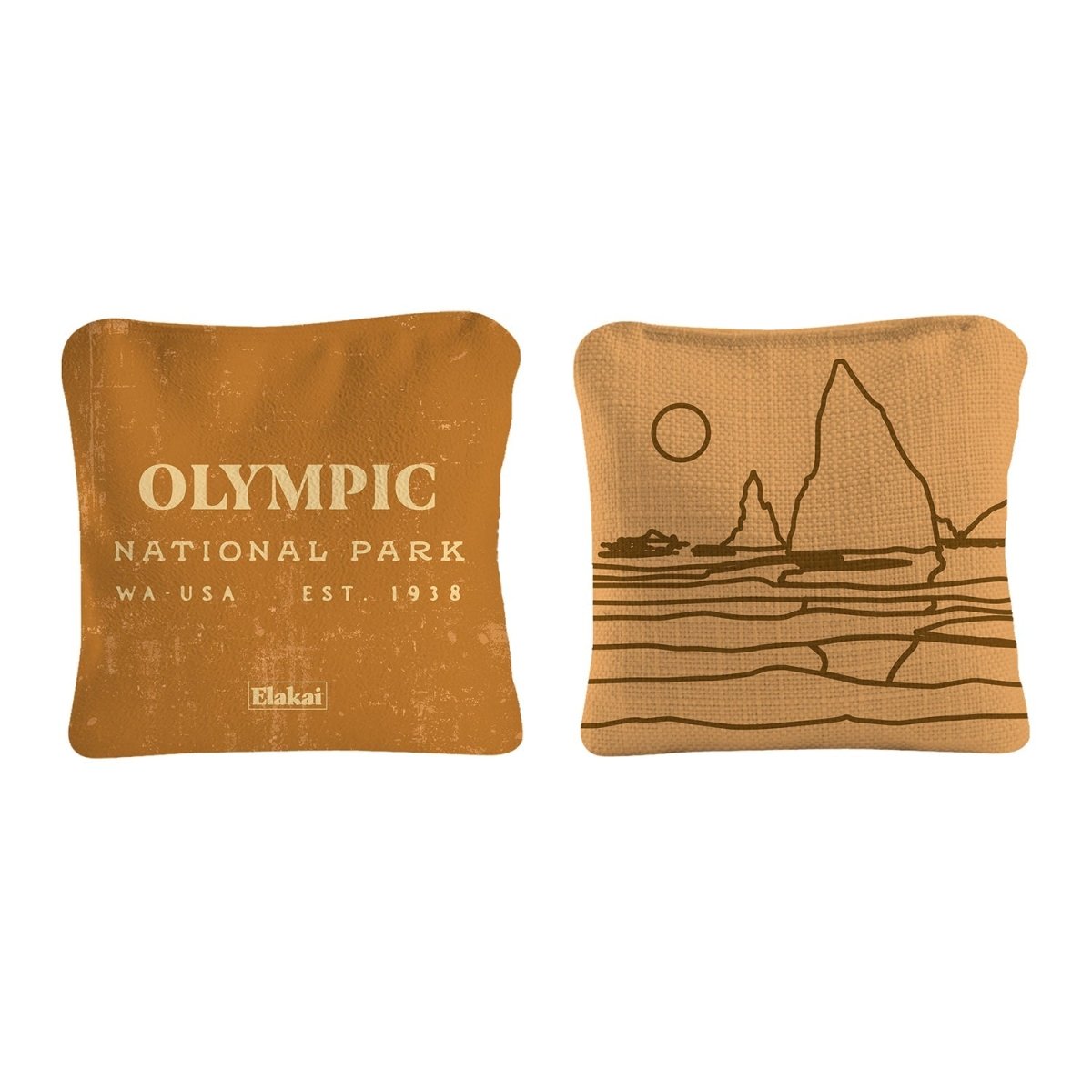 6 - in Dual - Sided Cornhole Bags | National Parks Collection - Olympic Gold EGCB66TS-39 | American Cornhole Association