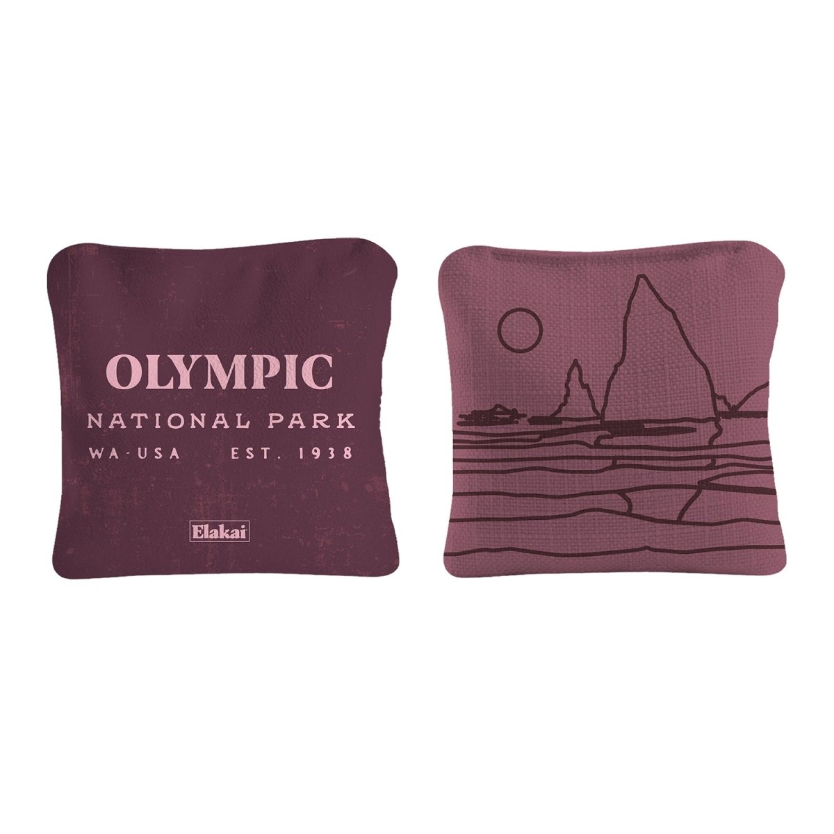 6 - in Dual - Sided Cornhole Bags | National Parks Collection - Olympic Plum EGCB66TS-38 | American Cornhole Association