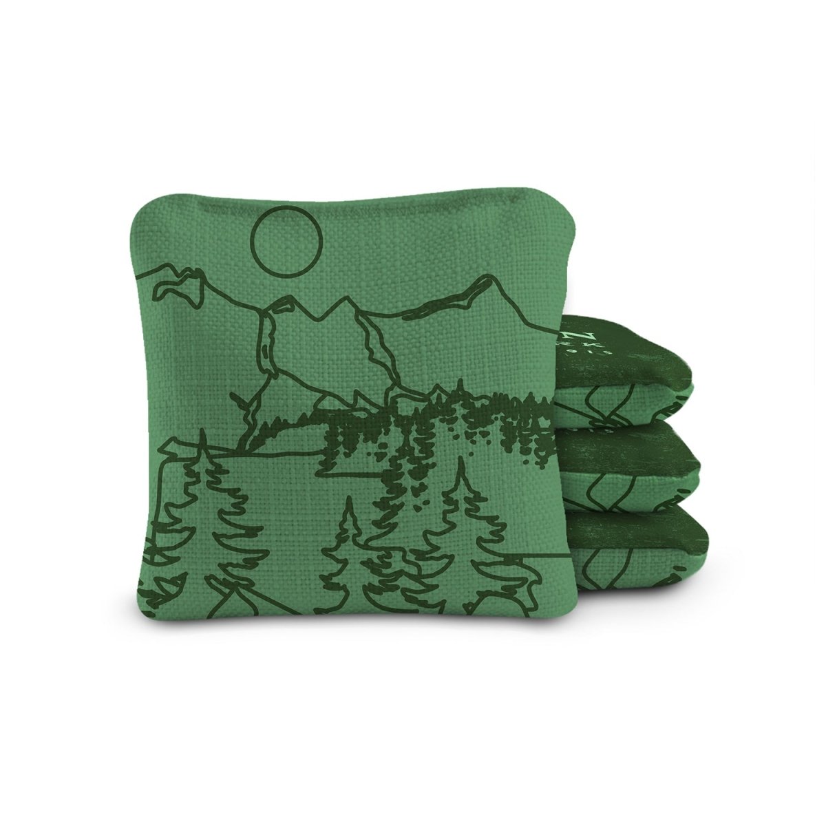 6 - in Dual - Sided Cornhole Bags | National Parks Collection - Rocky Mountain Green EGCB66TS-44 | American Cornhole Association