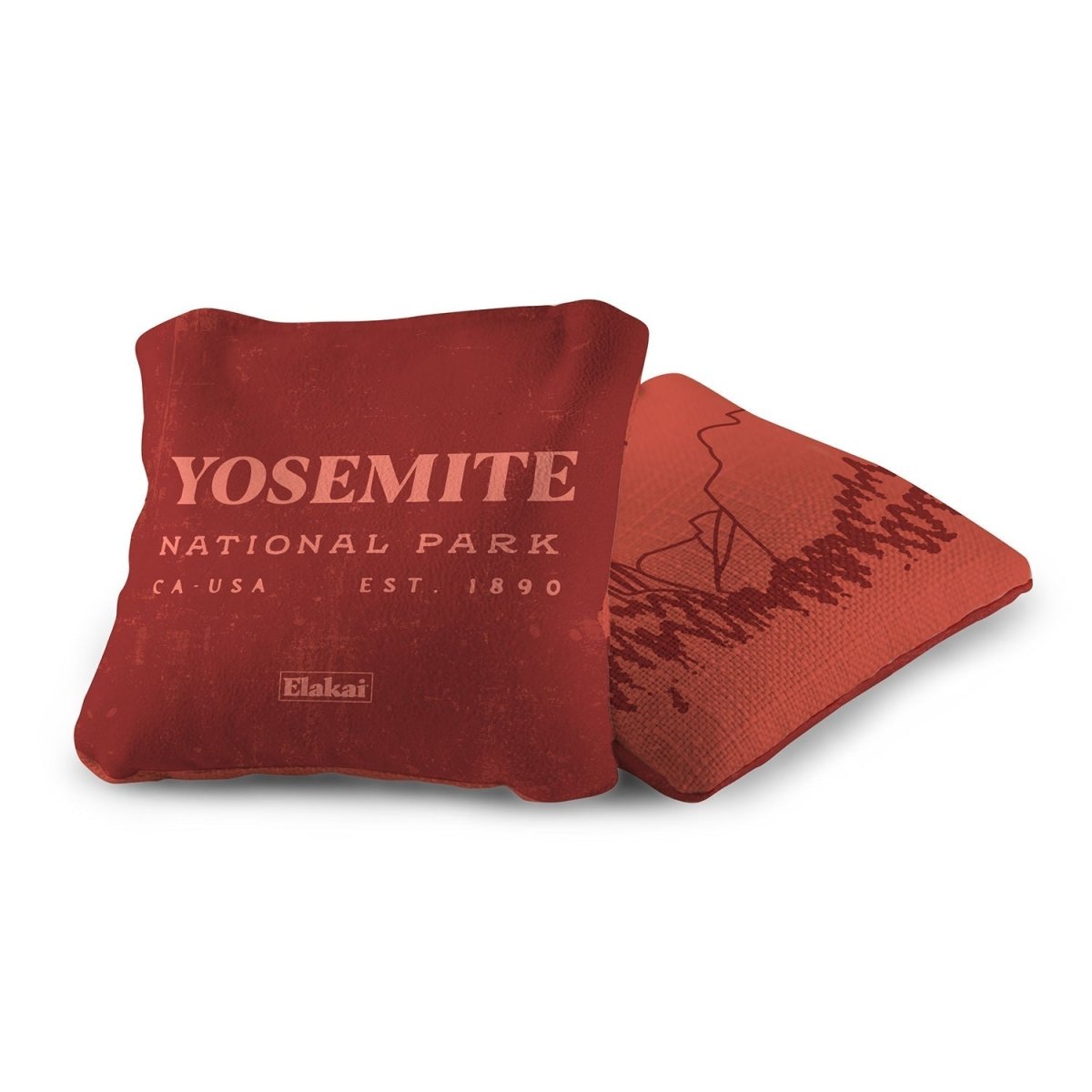 6 - in Dual - Sided Cornhole Bags | National Parks Collection - Yosemite Scarlet EGCB66TS-50 | American Cornhole Association