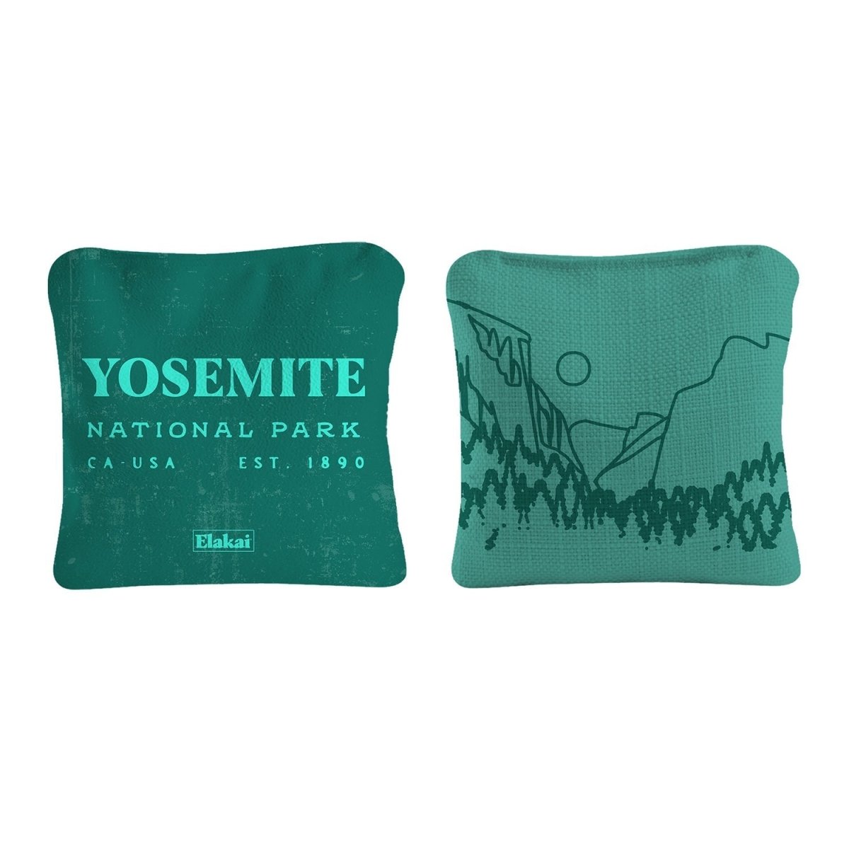 6 - in Dual - Sided Cornhole Bags | National Parks Collection - Yosemite Teal EGCB66TS-51 | American Cornhole Association