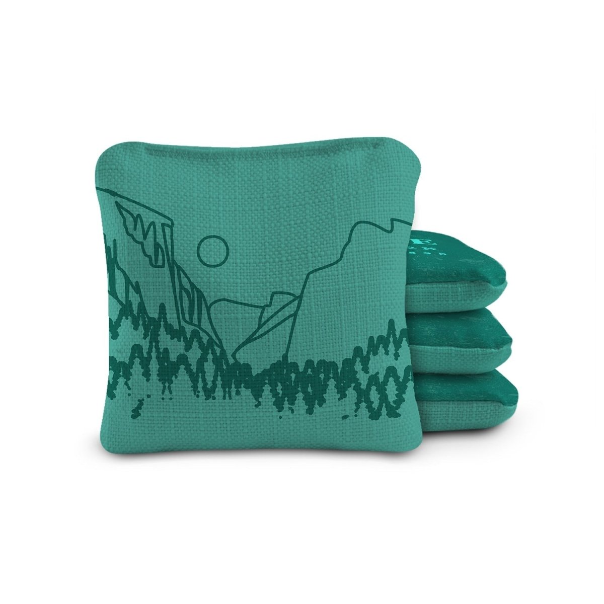 6 - in Dual - Sided Cornhole Bags | National Parks Collection - Yosemite Teal EGCB66TS-51 | American Cornhole Association
