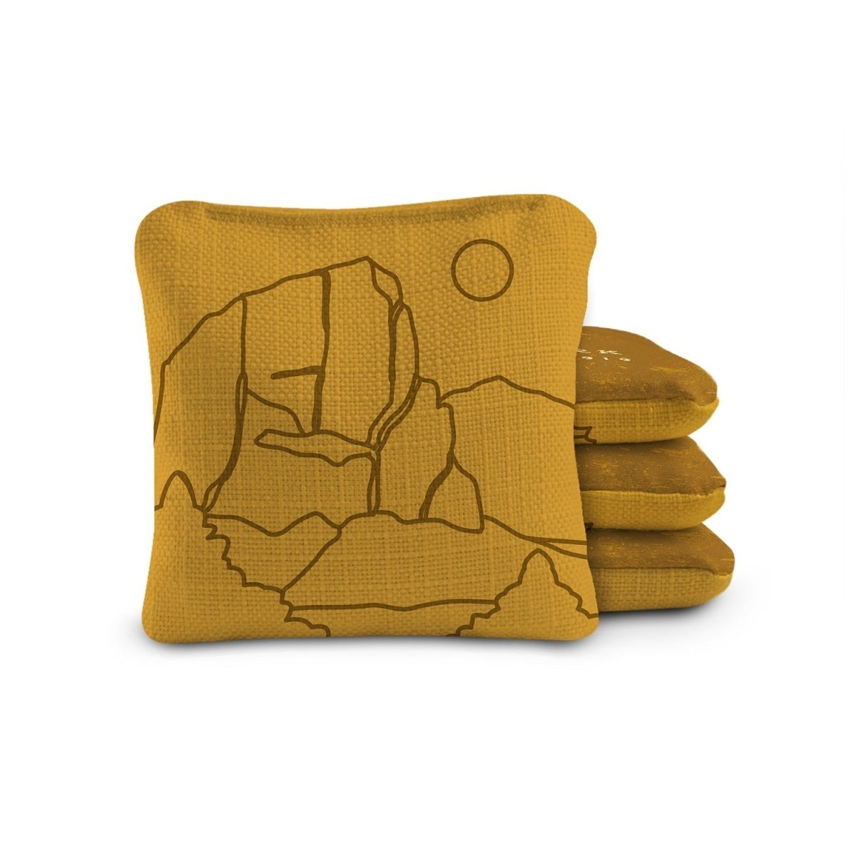 6 - in Dual - Sided Cornhole Bags | National Parks Collection - Zion Gold EGCB66TS-52 | American Cornhole Association