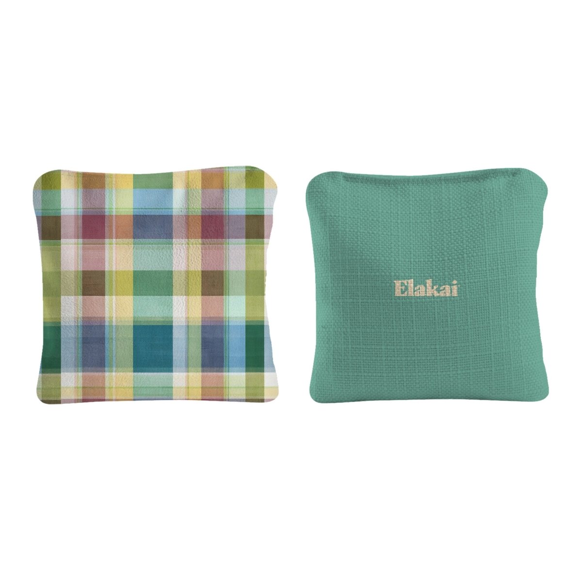 6-in Dual-Sided Cornhole Bags | Plaid Collection - Retro Patchwork Plaid Spring Lake EGCB66TS-61 | American Cornhole Association