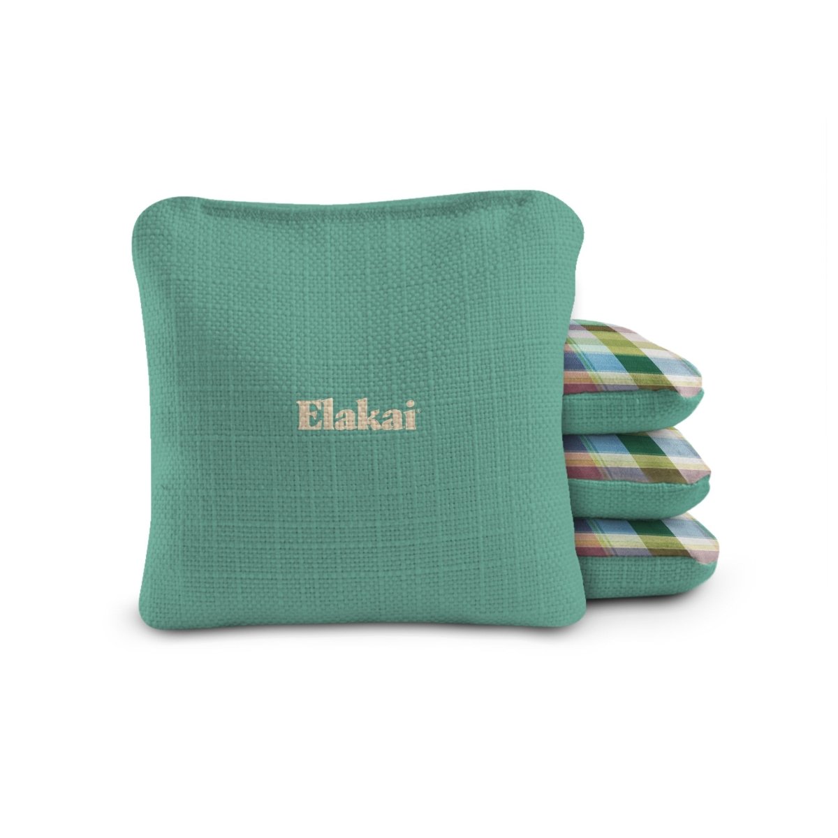 6-in Dual-Sided Cornhole Bags | Plaid Collection - Retro Patchwork Plaid Spring Lake EGCB66TS-61 | American Cornhole Association