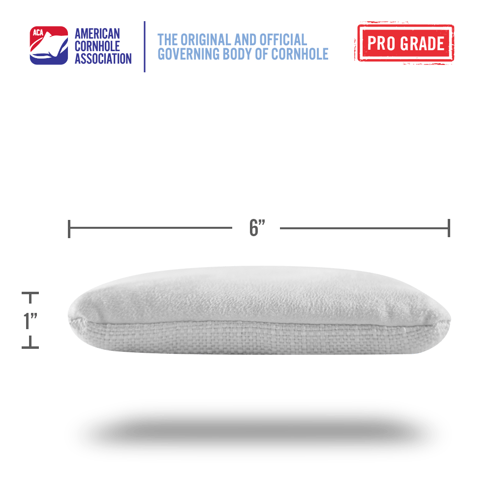 6 - in Synergy Pro Custom Dual - Sided Professional Regulation Cornhole Bags, - American Cornhole Association