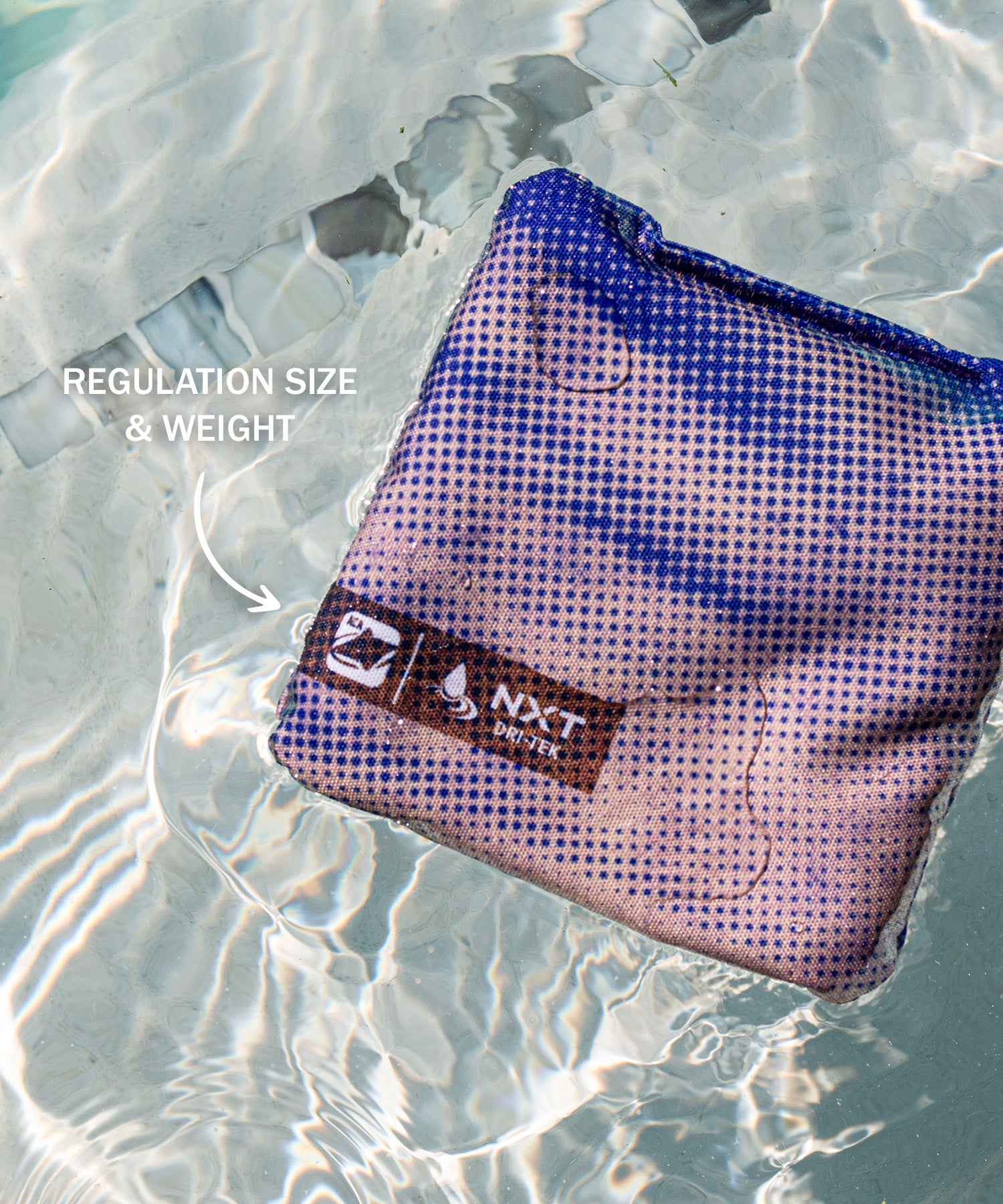 Halftone Horizon Blue NXT Dri-Tek Cornhole Bags