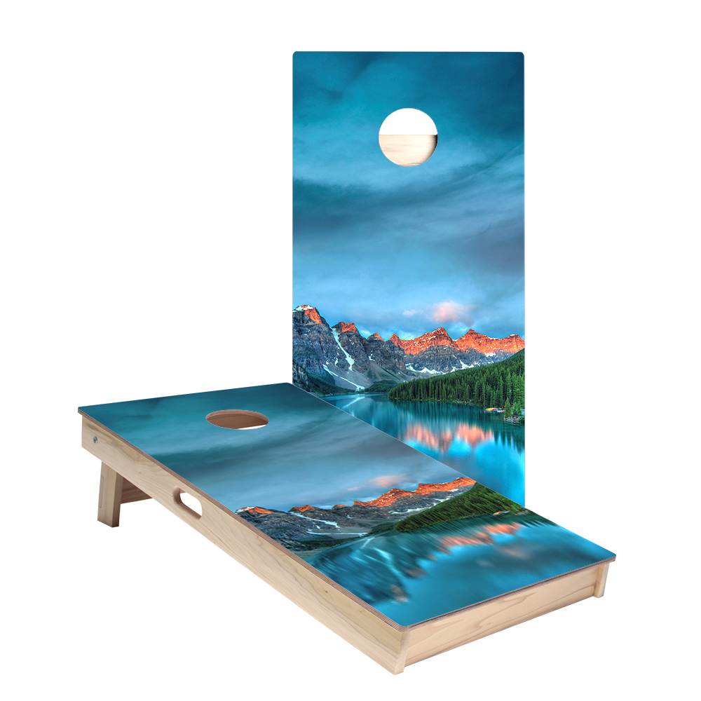 Mountain Range Star Cornhole Boards