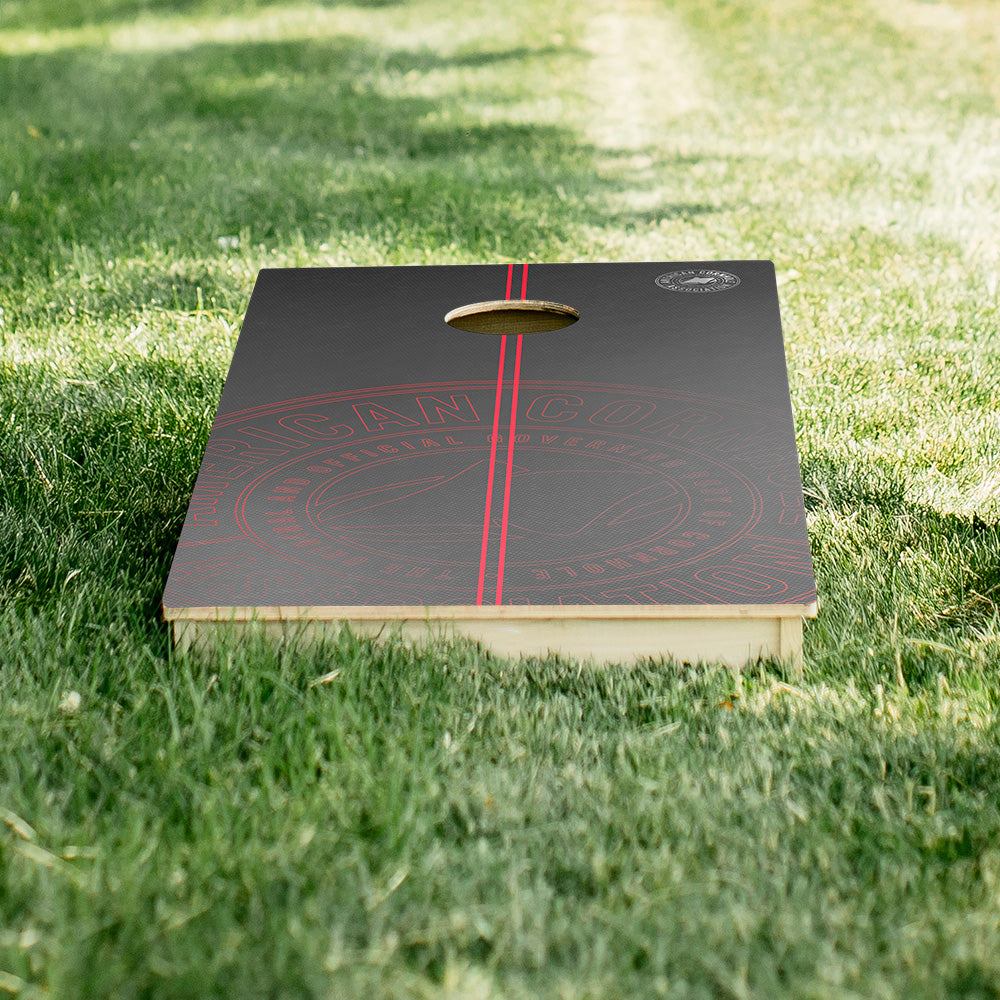 ACA Logo Red Stripes Star Cornhole Boards