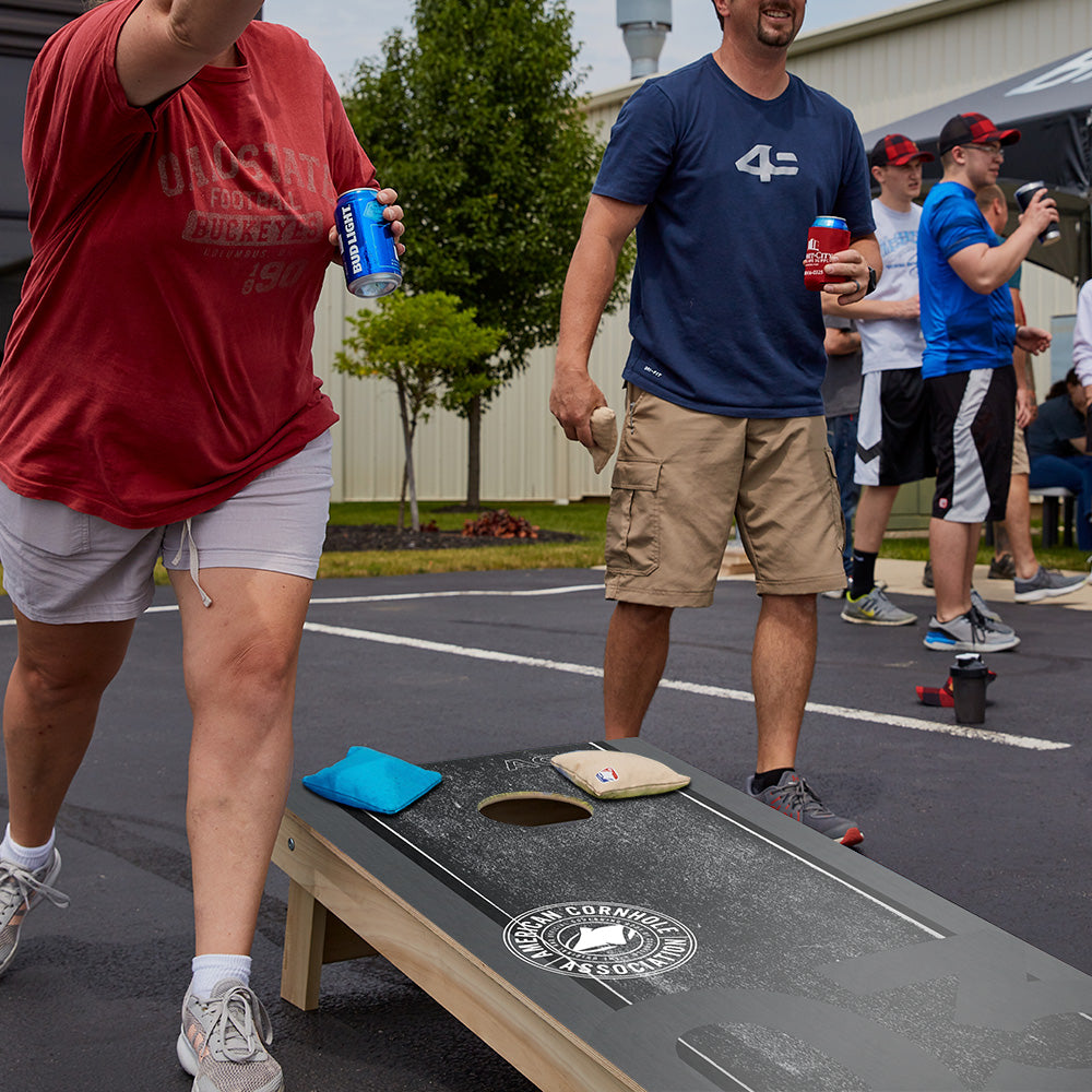 ACA Logo Black Grunge Star Cornhole Boards